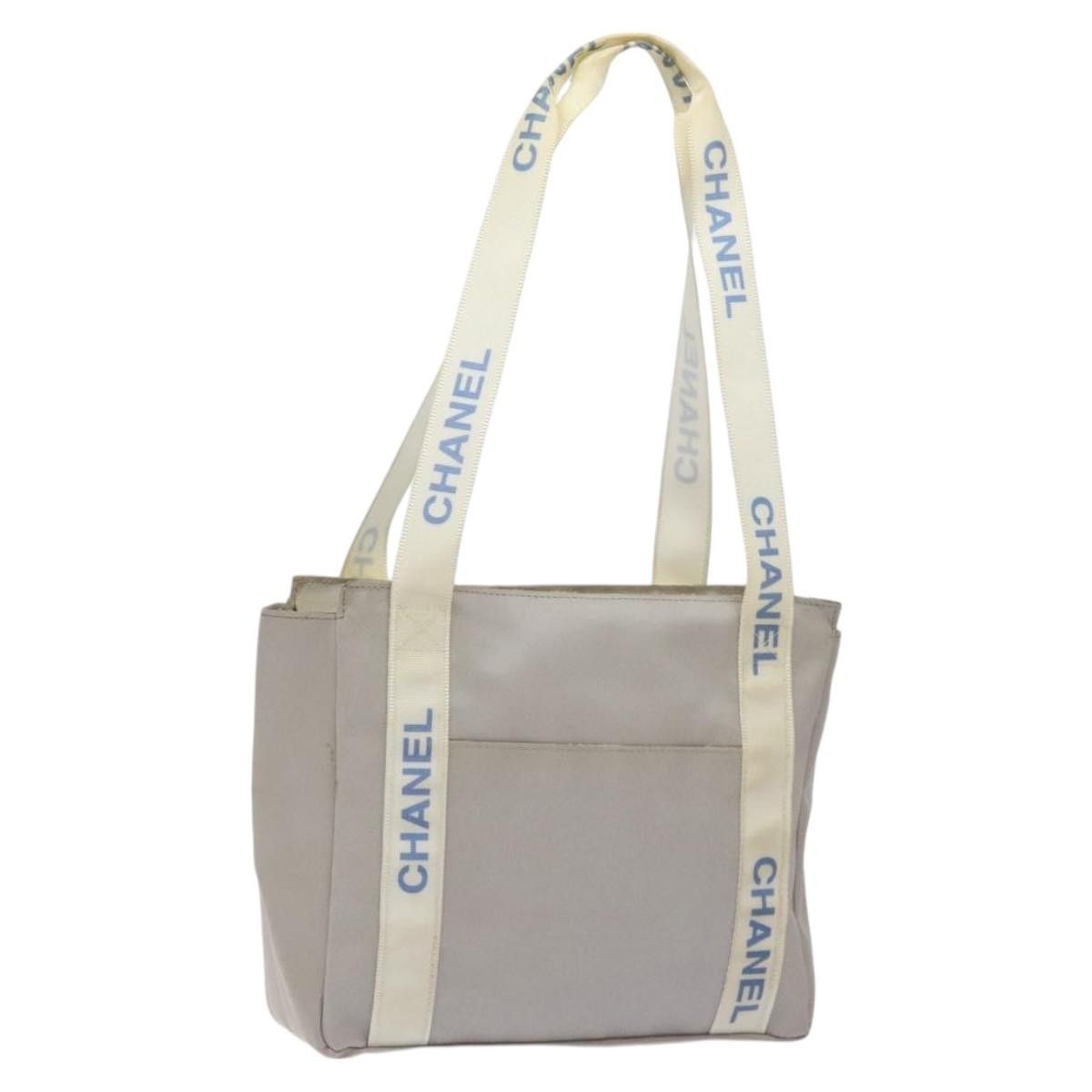 Chanel Chanel Tote Bag Pvc Canvas Greige Silver CC Size ONE SIZE - 1 Thumbnail