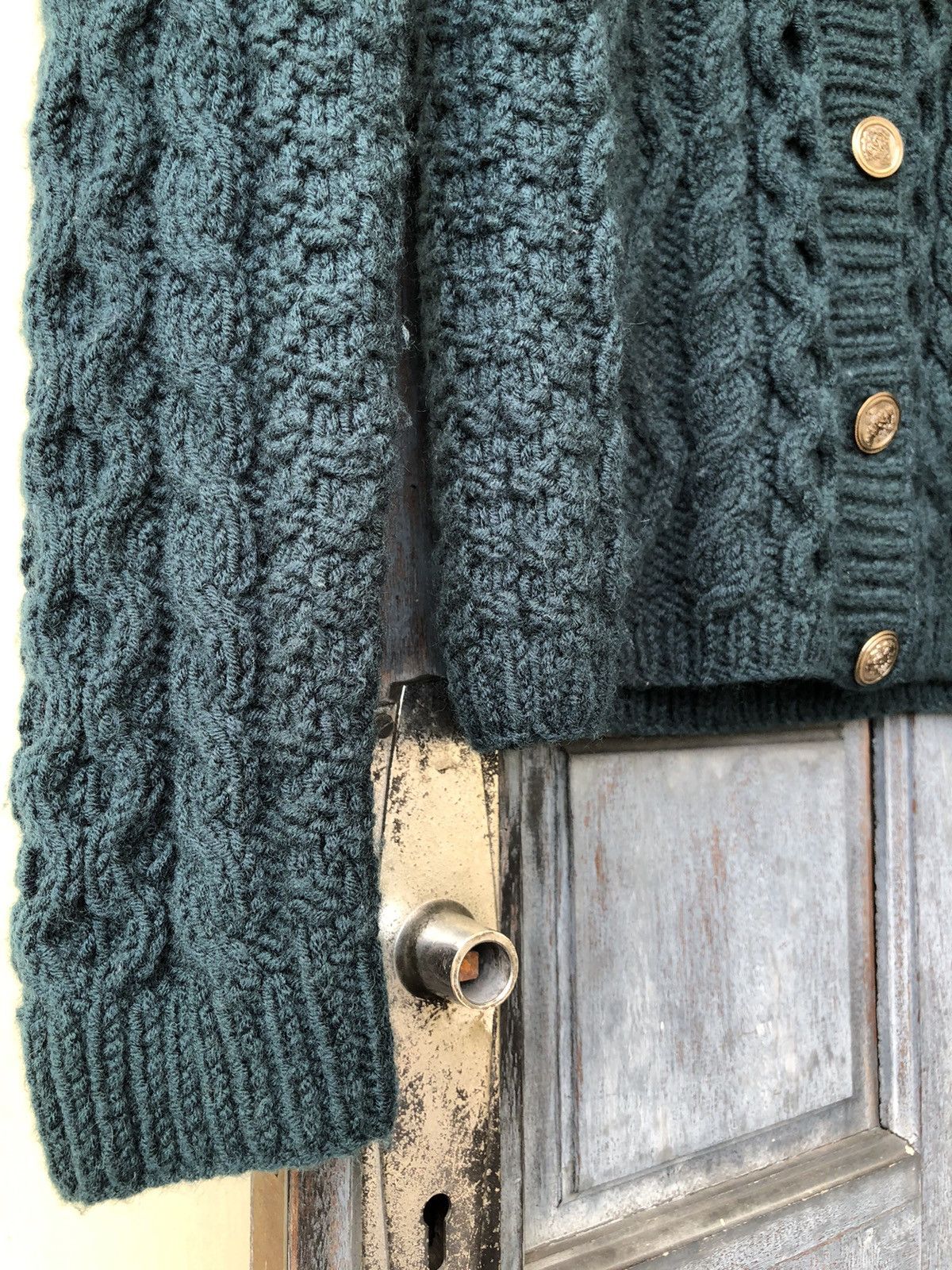 Japanese Brand Kumikyoku Japanese Cable Knit Rabbit Fur Good Condition Size M / US 6-8 / IT 42-44 - 8 Thumbnail