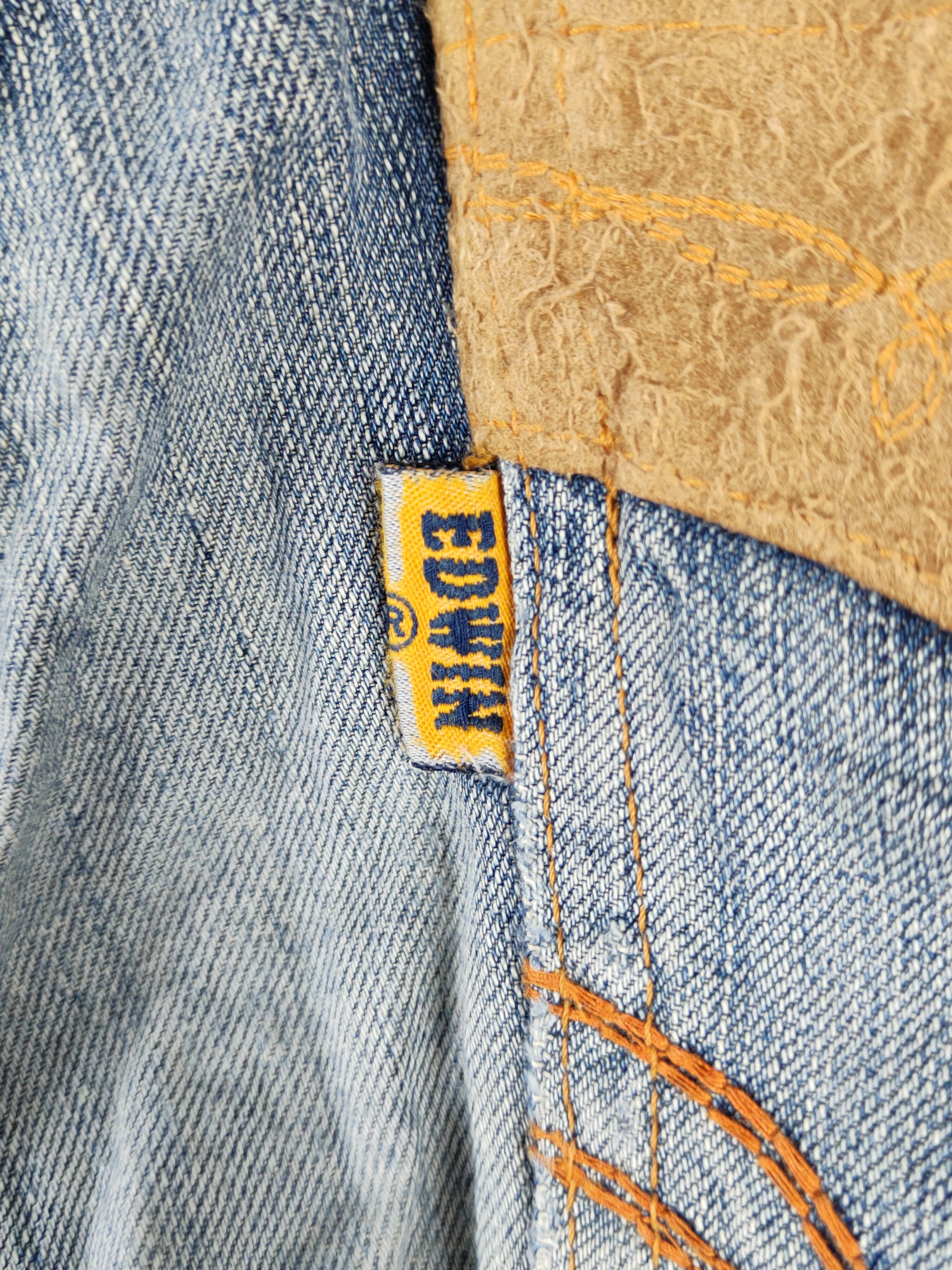 Edwin Edwin Dark Blue Distressed Ripped Jeans #S2204 Size US 32 / EU 48 - 12 Thumbnail