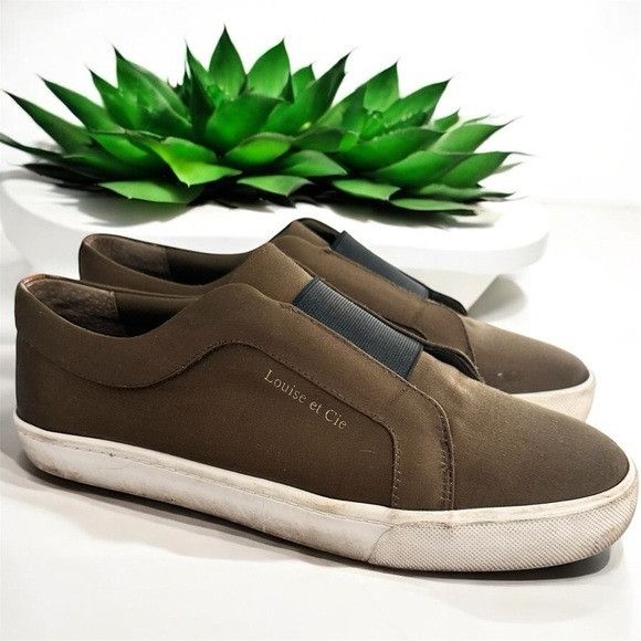 Other Louise Et Cie Green Satin Slip On Sneakers Size US 10 / IT 40 - 1 Thumbnail