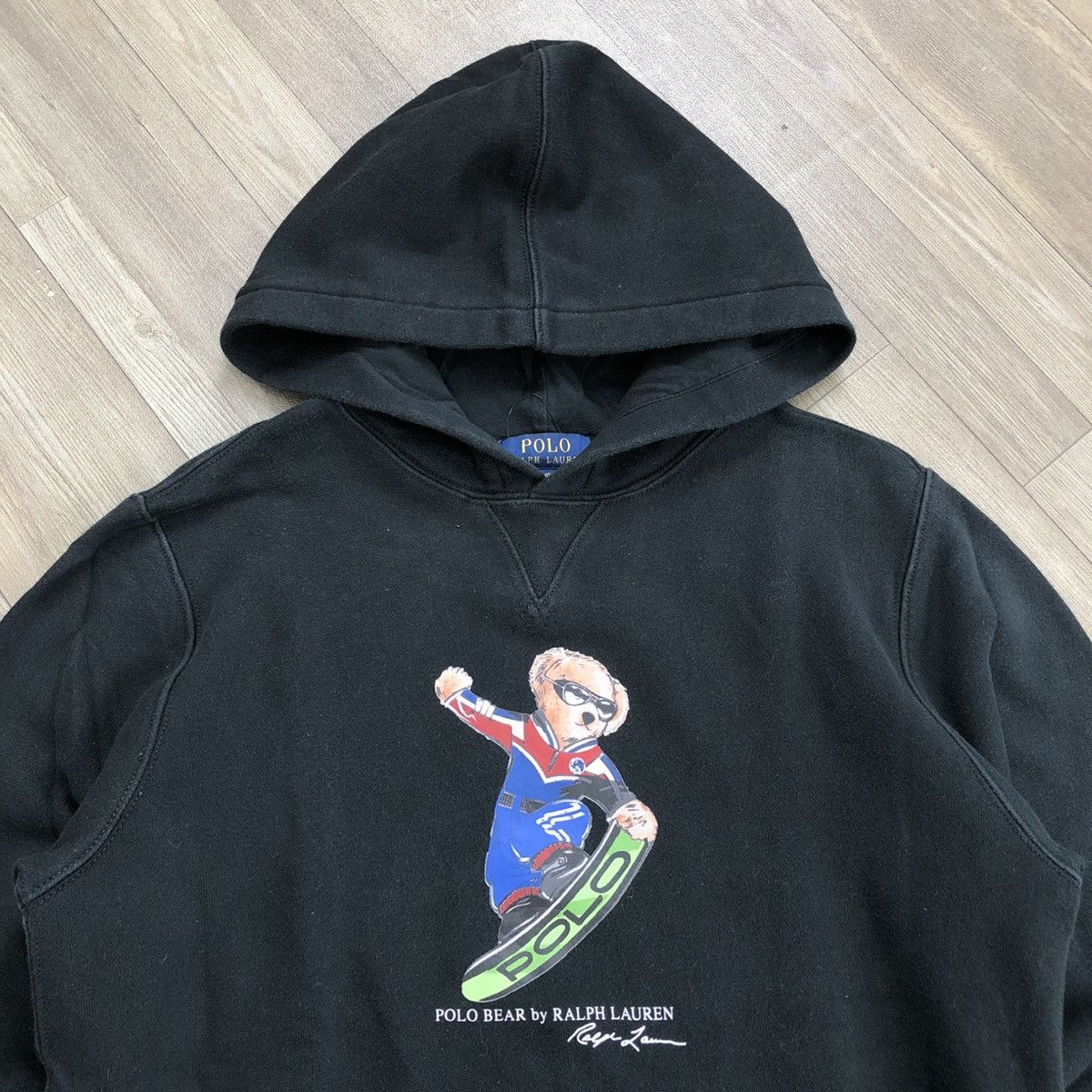 Polo Ralph Lauren Vintage 90s Polo Bear by Ralph Lauren Skateboarding Hoodie Size US S / EU 44-46 / 1 - 2 Thumbnail