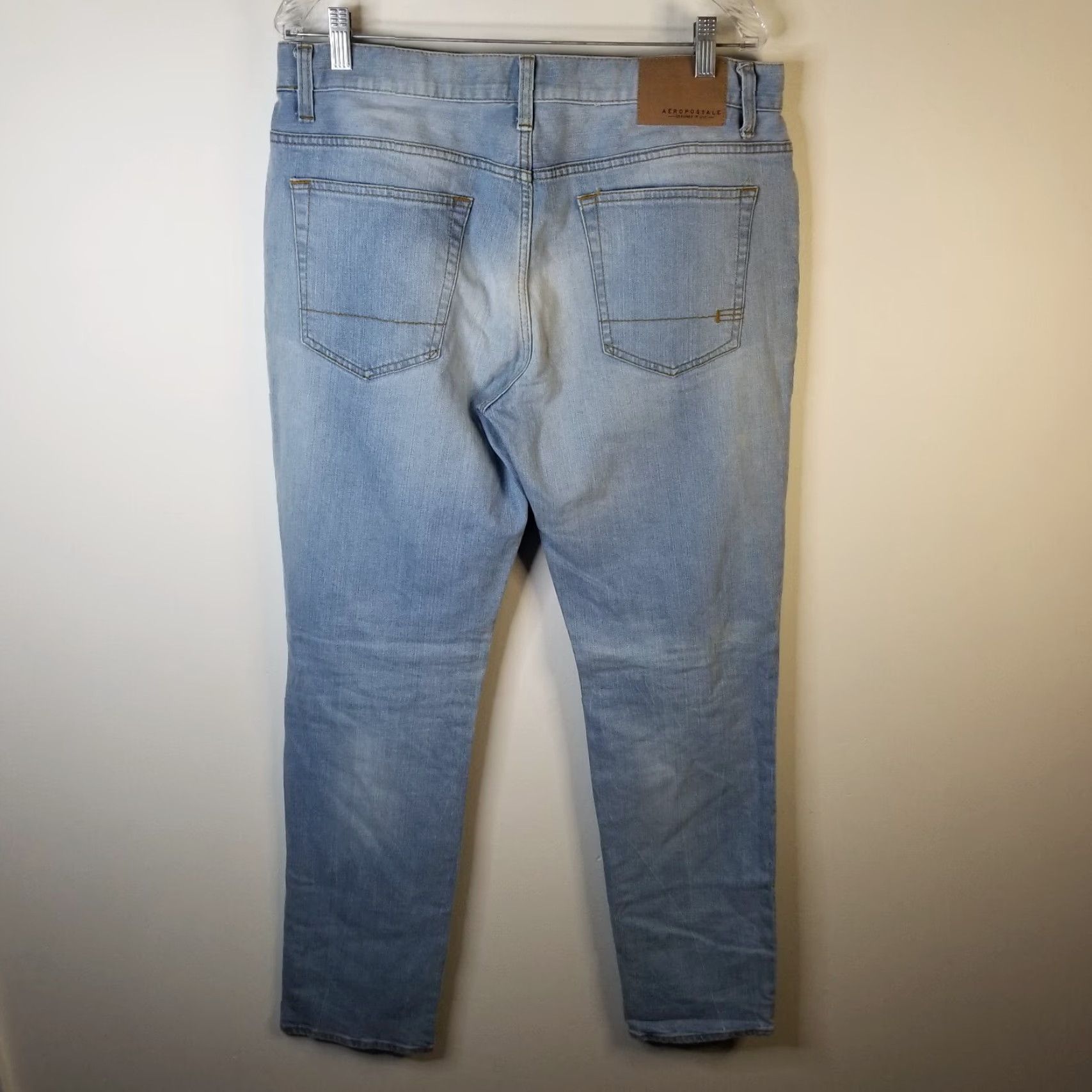 Vintage VINTAGE Aeropostale Womens Jeans Skinny Light Wash Blue Size 34 Womens Size 34" / US 12 / IT 48 - 4 Thumbnail