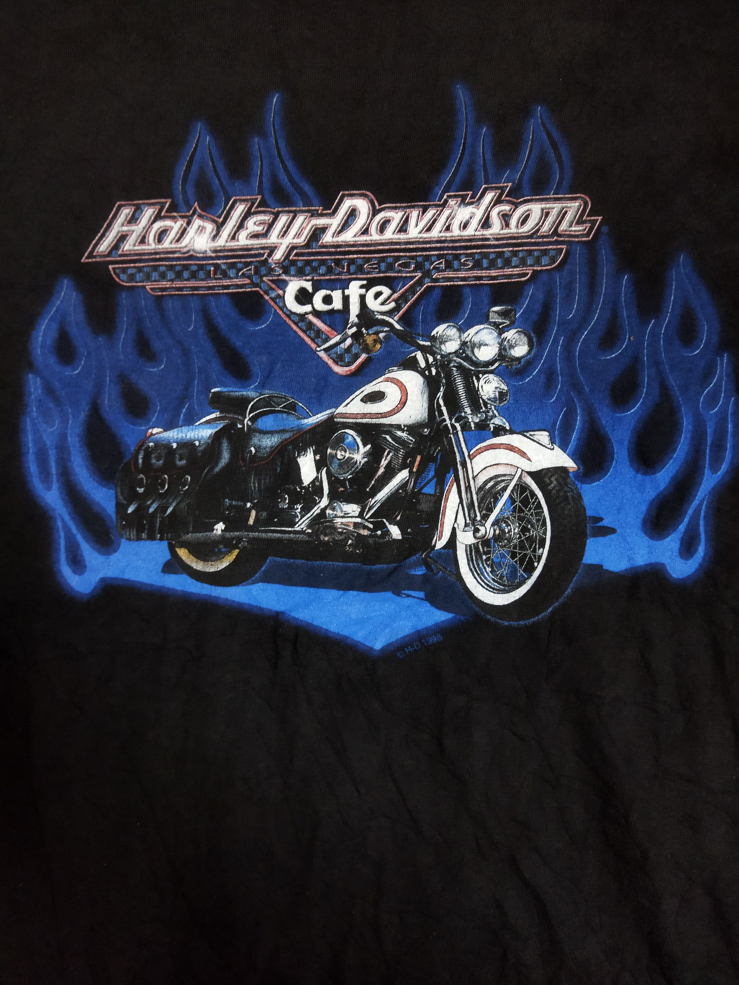 Harley Davidson Vintage 1998 Harley Davidson Flame Tee Size US M / EU 48-50 / 2 - 3 Thumbnail