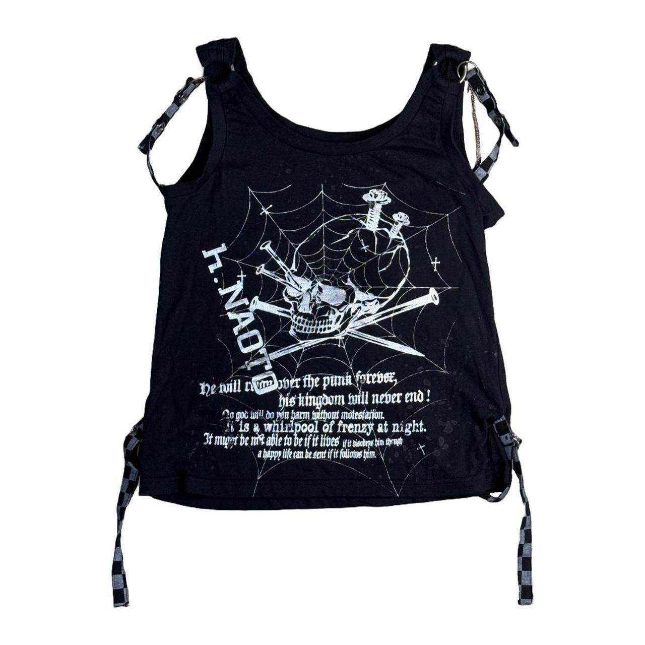 h.NAOTO h.ANARCHY Graphic Strappy Tank Top Size S / US 4 / IT 40 - 3 Thumbnail