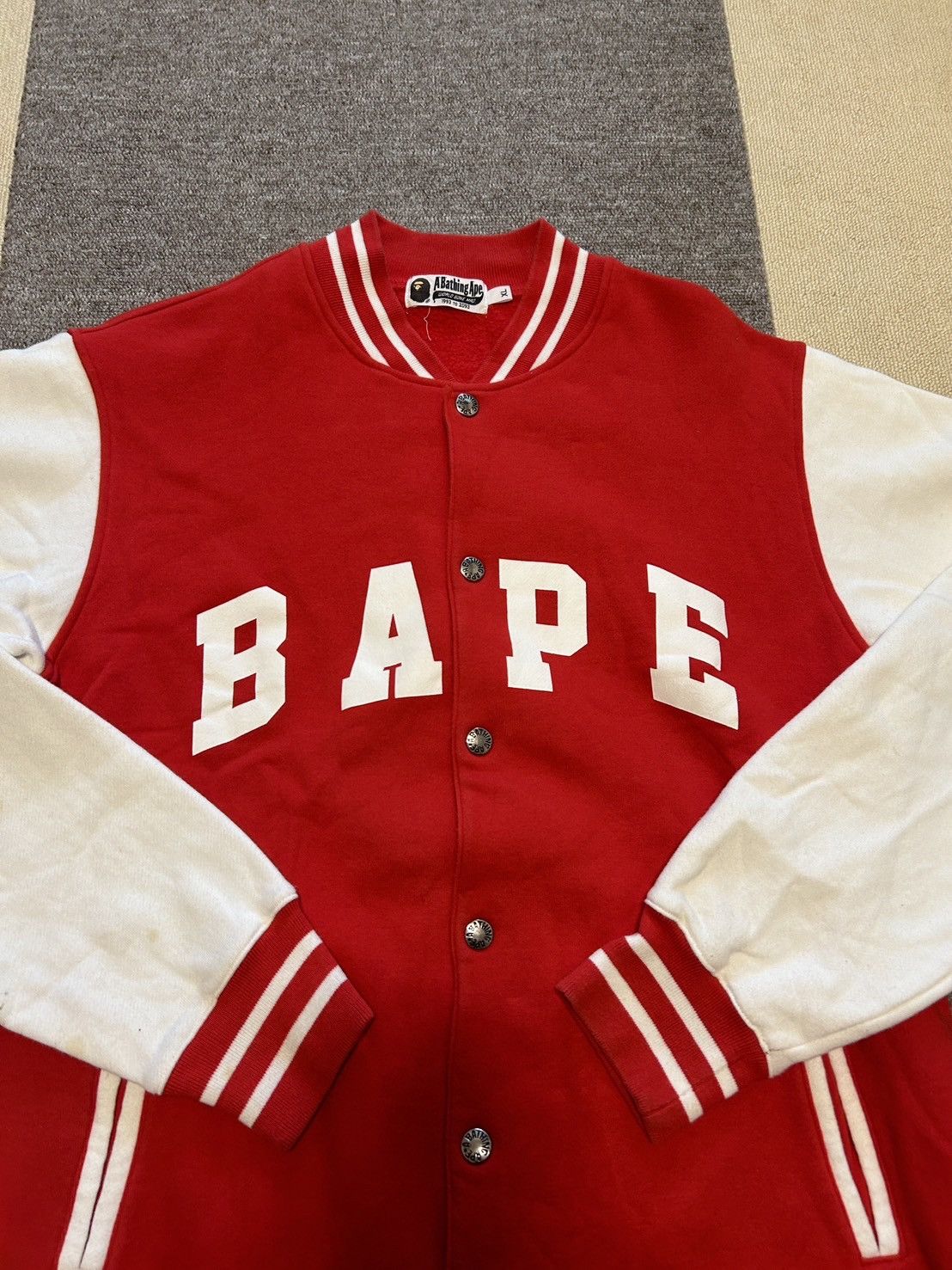 Bape Bape Red College Light Jacket Size US XL / EU 56 / 4 - 10 Thumbnail