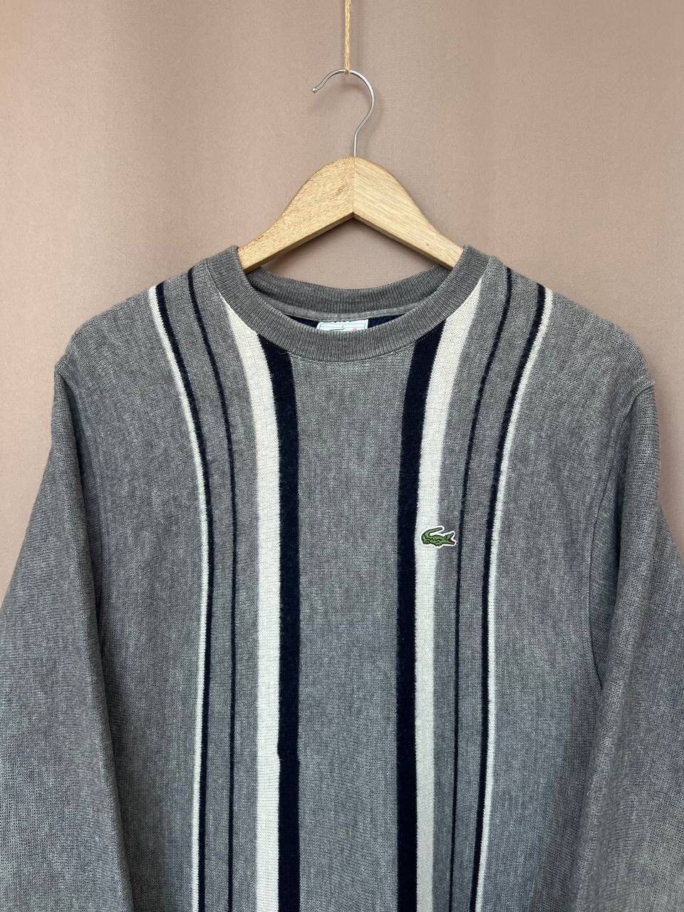 Lacoste Lacoste Vintage Wool Knit Sweater Mens Size L Made in France Size US L / EU 52-54 / 3 - 2 Thumbnail