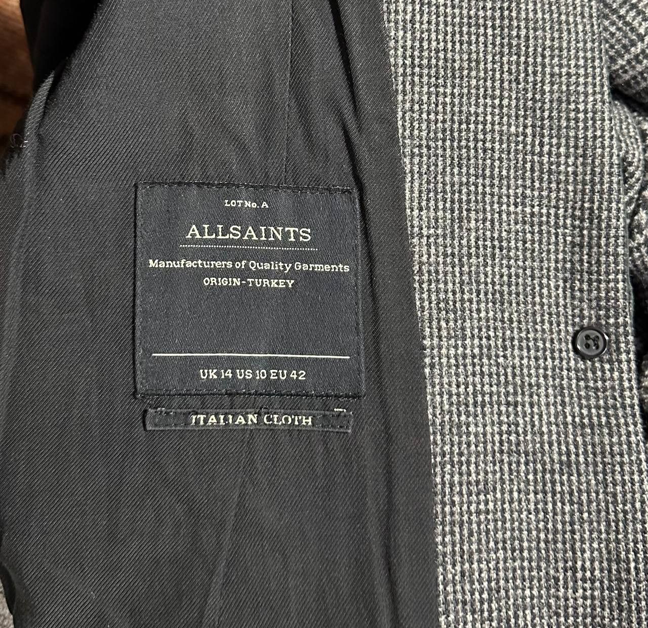 Allsaints ALLSAINTS Lorie Tula Wool Blend Coat Tweed Italian Cloth Size L / US 10 / IT 46 - 10 Thumbnail