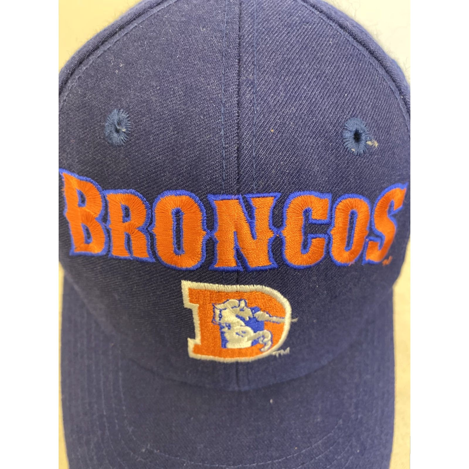 Nike VINTAGE Nike Denver Broncos Hat Baseball Cap One Size Men Blue Adult Size Adjustable Cap 236 Size ONE SIZE - 2 Thumbnail