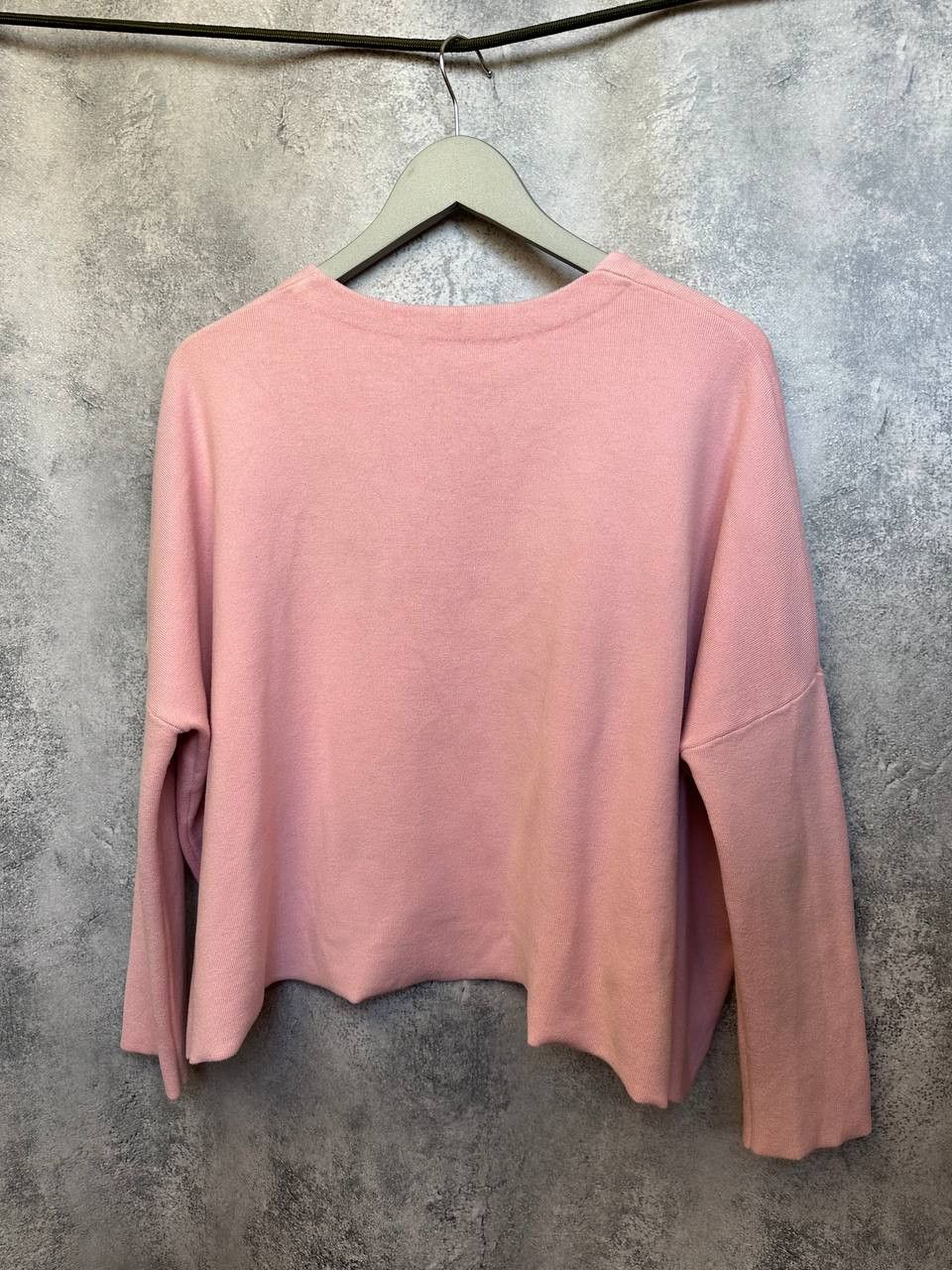 Maje Maje Pink Asymmetrical Hem Knit Sweater Pullover Top Size M / US 6-8 / IT 42-44 - 3 Thumbnail