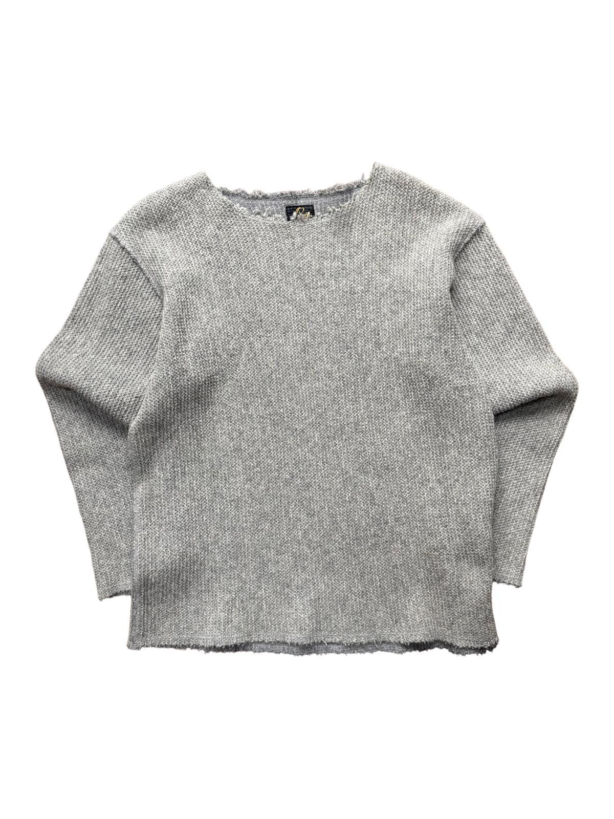 Needles Needles Waffle Wool Knit Crewneck Grey S Size US S / EU 44-46 / 1 - 1 Thumbnail