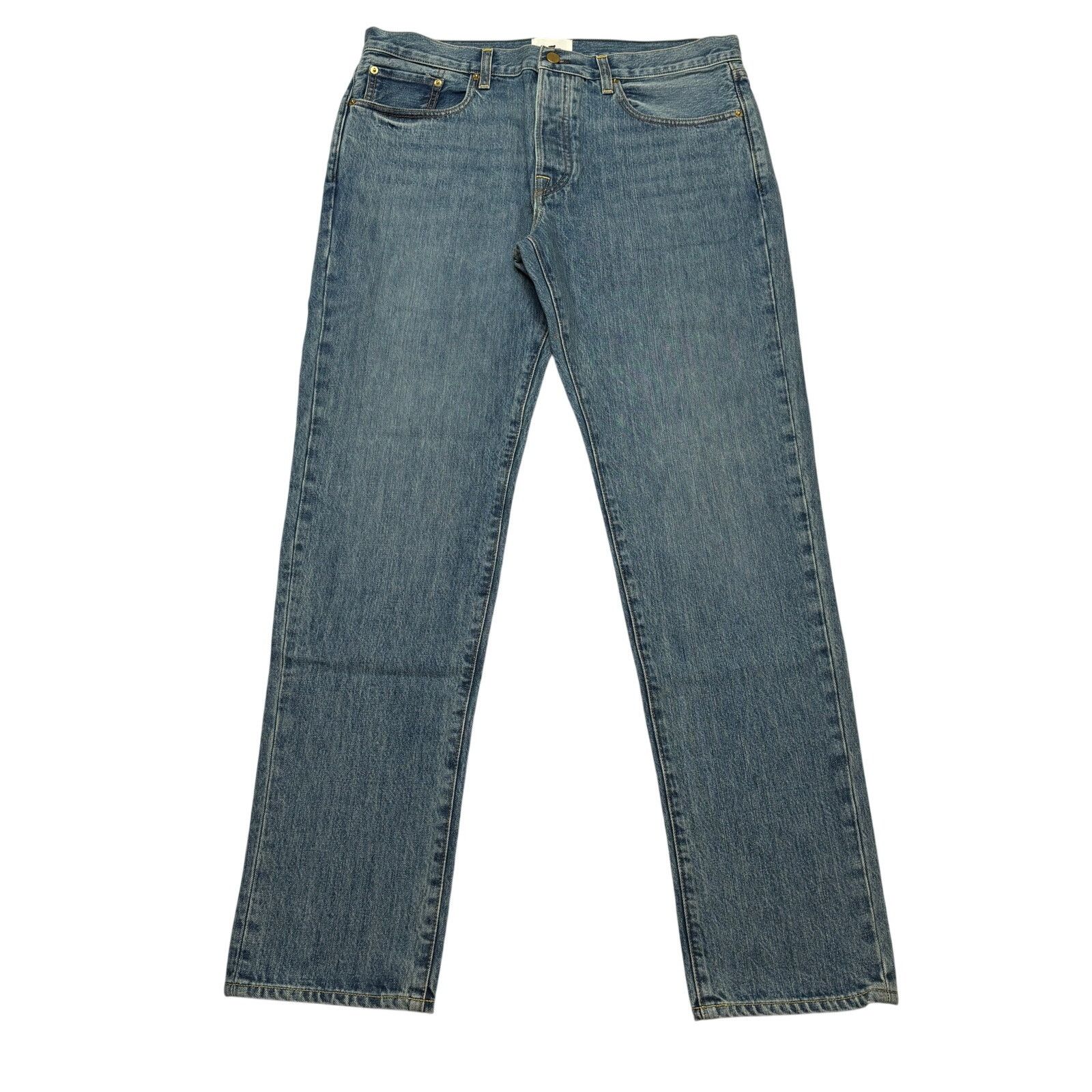 $185 Sid Mashburn Light Wash Denim 36x32 Slim Straight Jeans