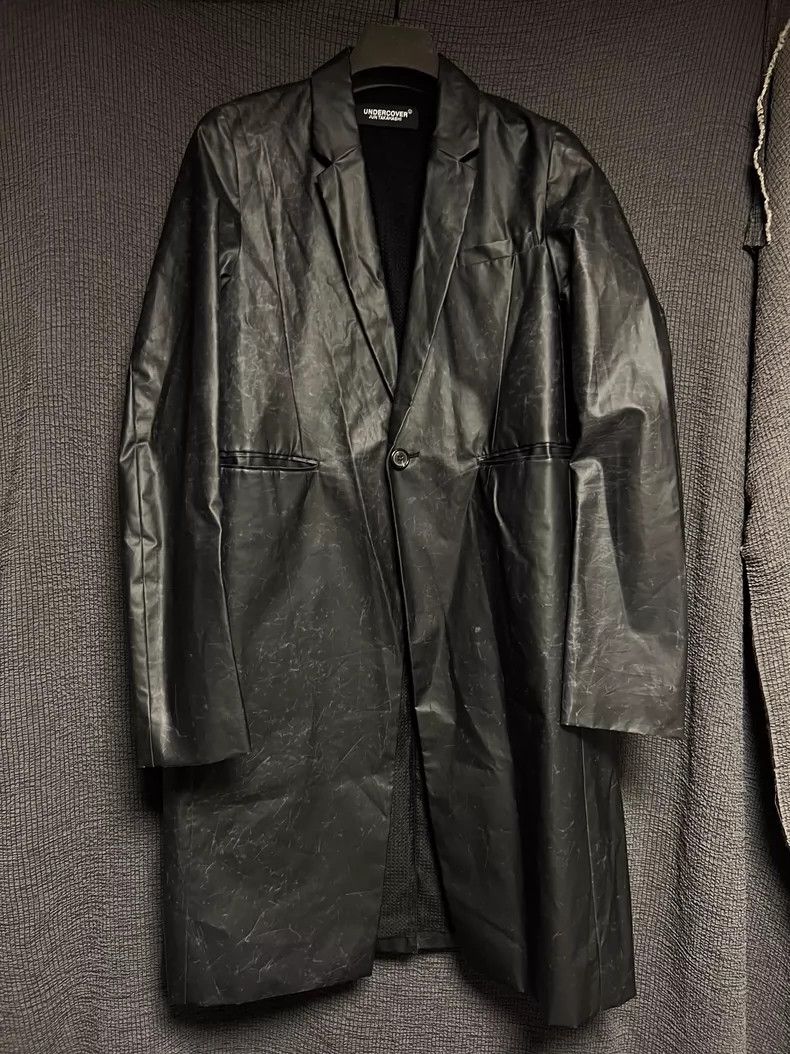 Undercover UNDERCOVER 18aw pleated crackle kraft paper logo coat 2501- Size US M / EU 48-50 / 2 - 1 Thumbnail