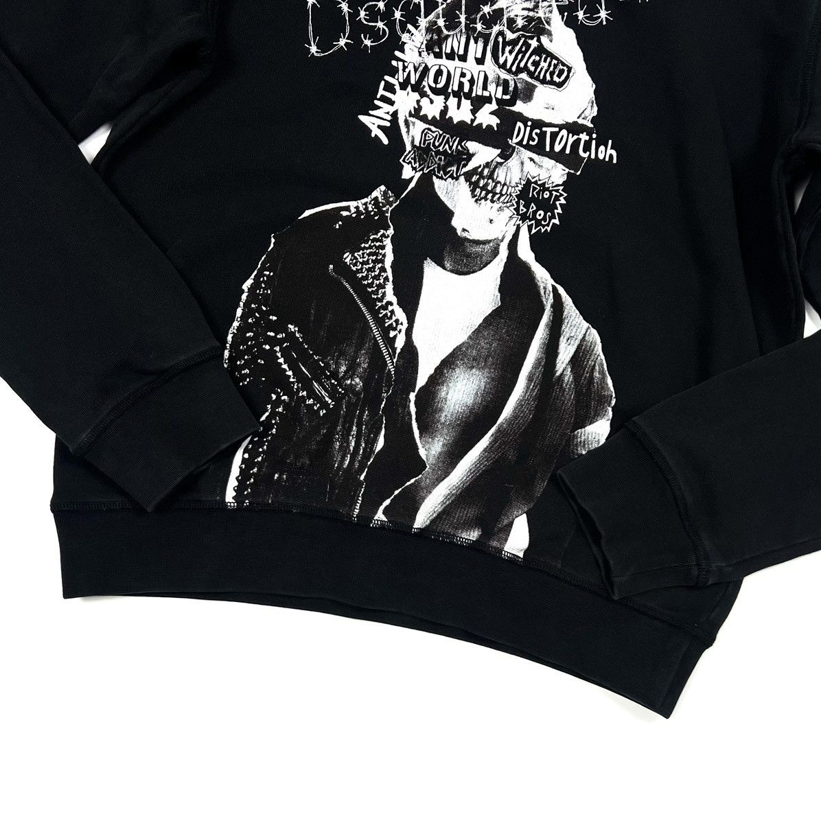 Dsquared2 Auth DSQUARED2 Punk Print Black Cotton Hoodie Men’s Size M/L Size US L / EU 52-54 / 3 - 9 Thumbnail