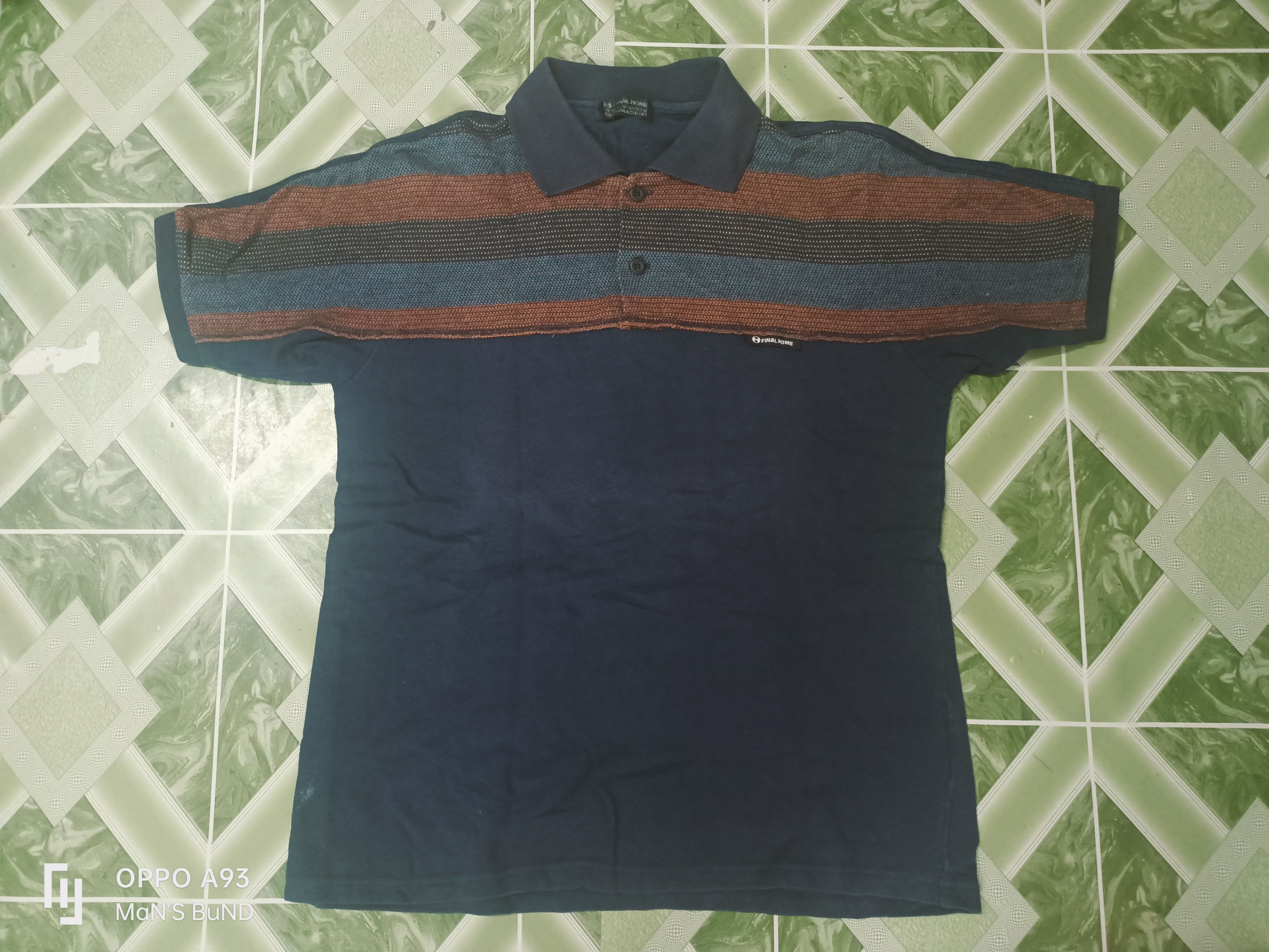 Final Home 👉 Final Home Knit Polo Stripe Rare Design (Japan Style) Size US S / EU 44-46 / 1 - 3 Thumbnail