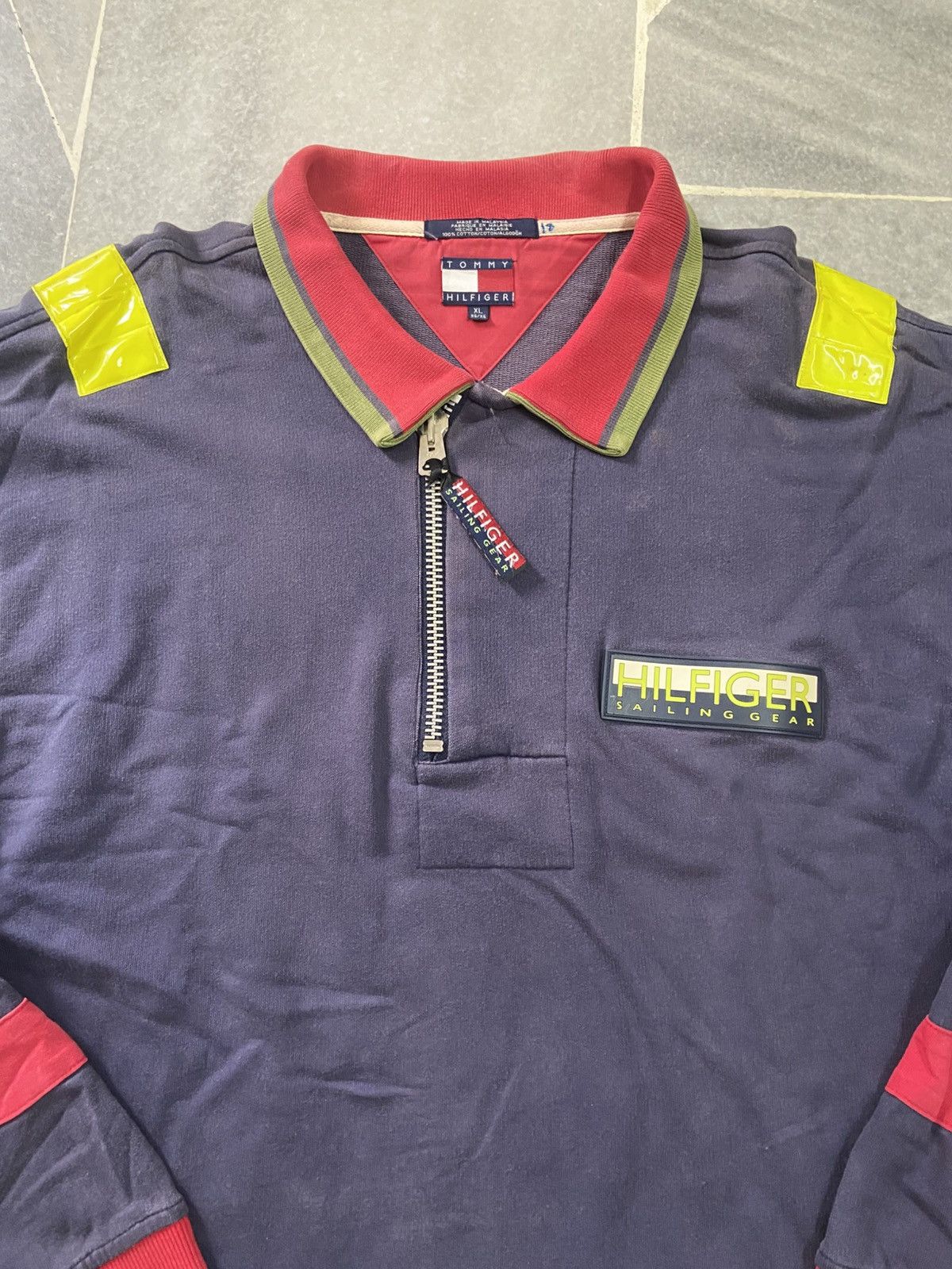 Tommy Hilfiger Tommy Hilfiger Sailing Gear Vintage rugby Shirt Size US XL / EU 56 / 4 - 5 Thumbnail
