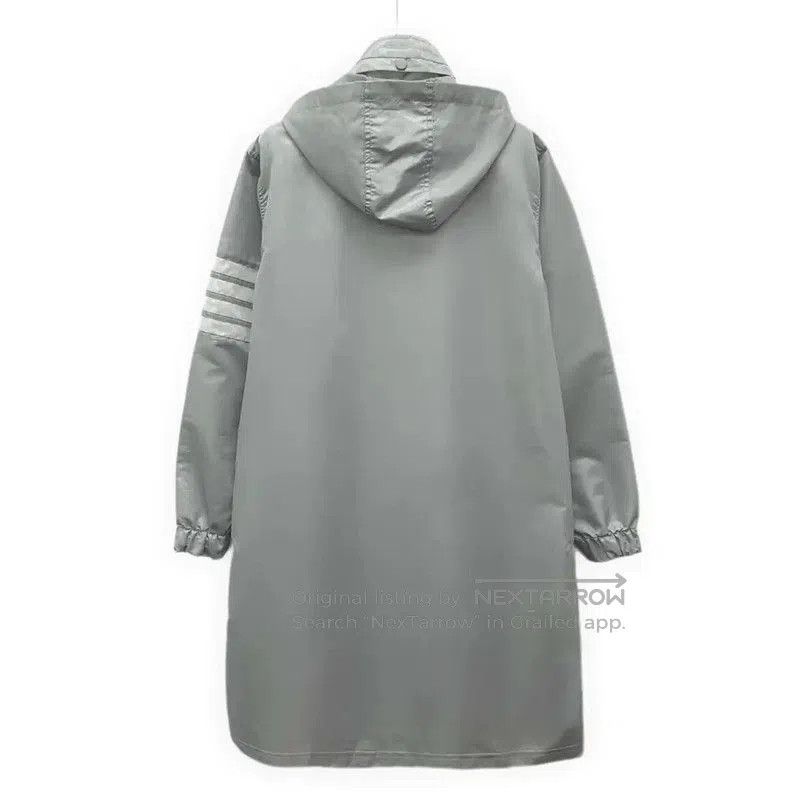 Thom Browne Thom Browne Gray Polyester Women's Trench Coat . Size XXS / US 00 / IT 34 - 1 Thumbnail