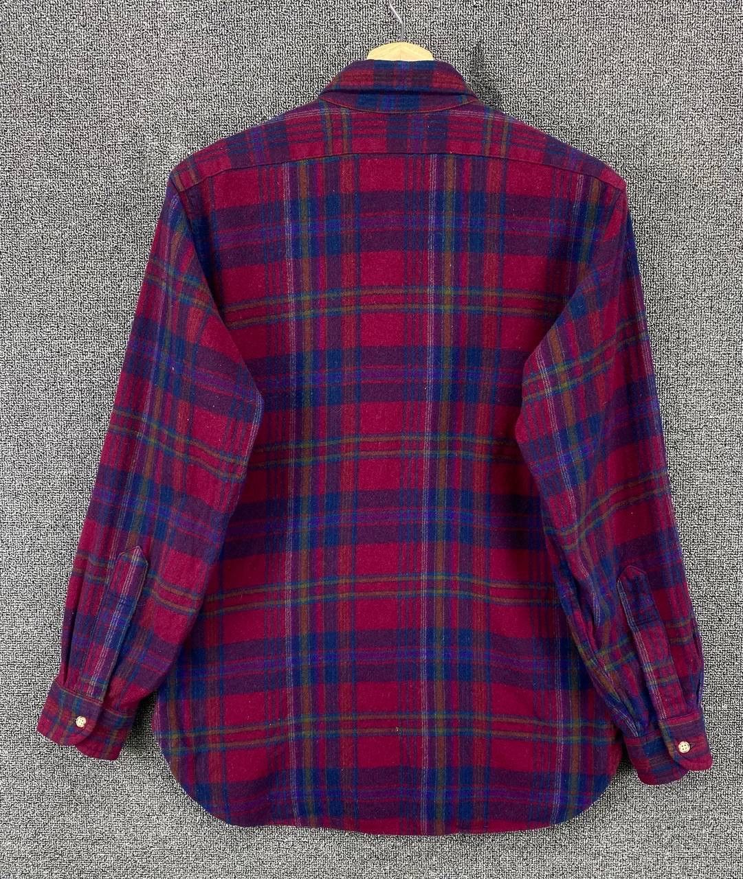 Pendleton Vintage Pendleton Wool Flannel Shadow Plaid Shirts Button Up Size M / US 6-8 / IT 42-44 - 8 Thumbnail