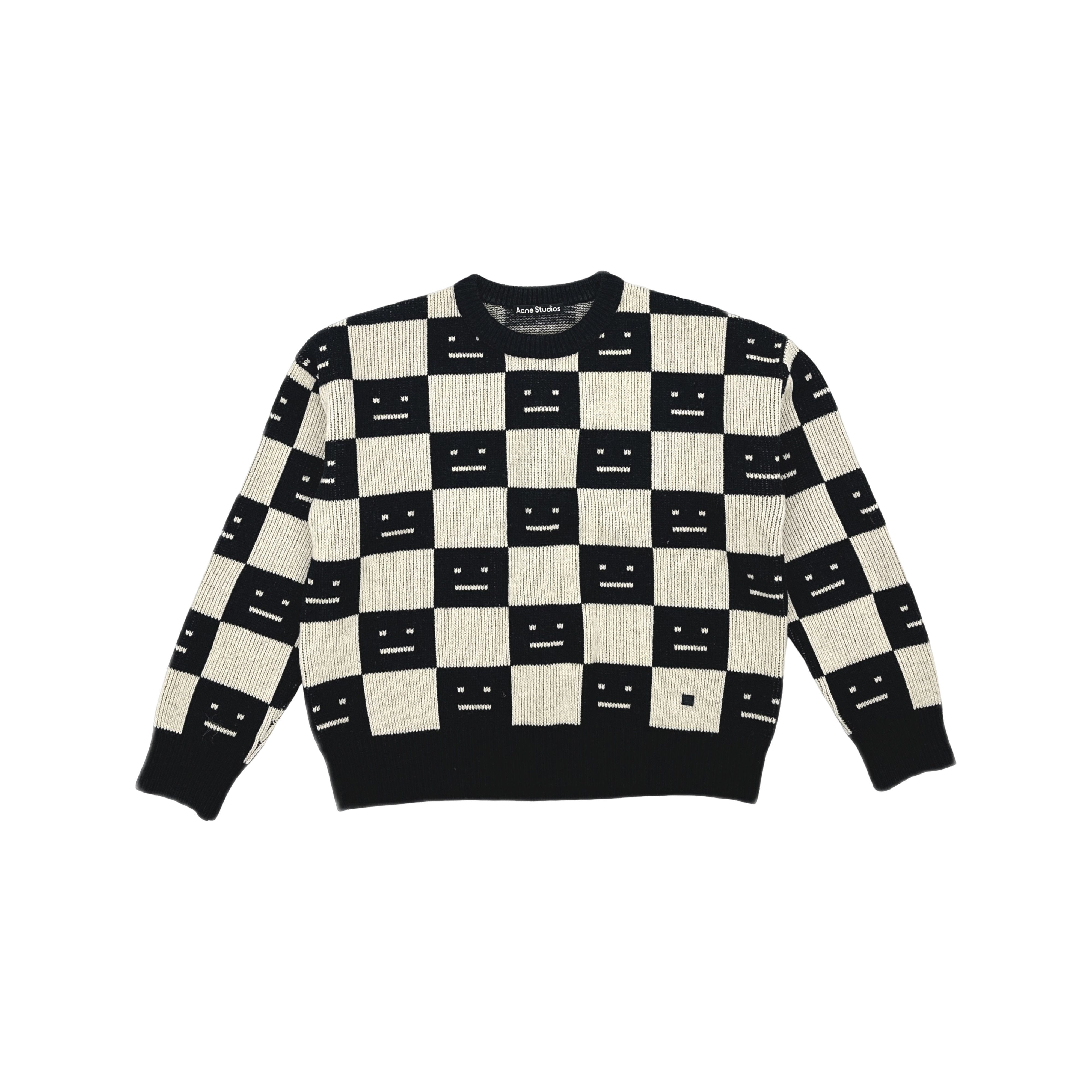 Acne Studios Acne Studios Face Checkerboard Wool Sweater M Size US M / EU 48-50 / 2 - 1 Thumbnail
