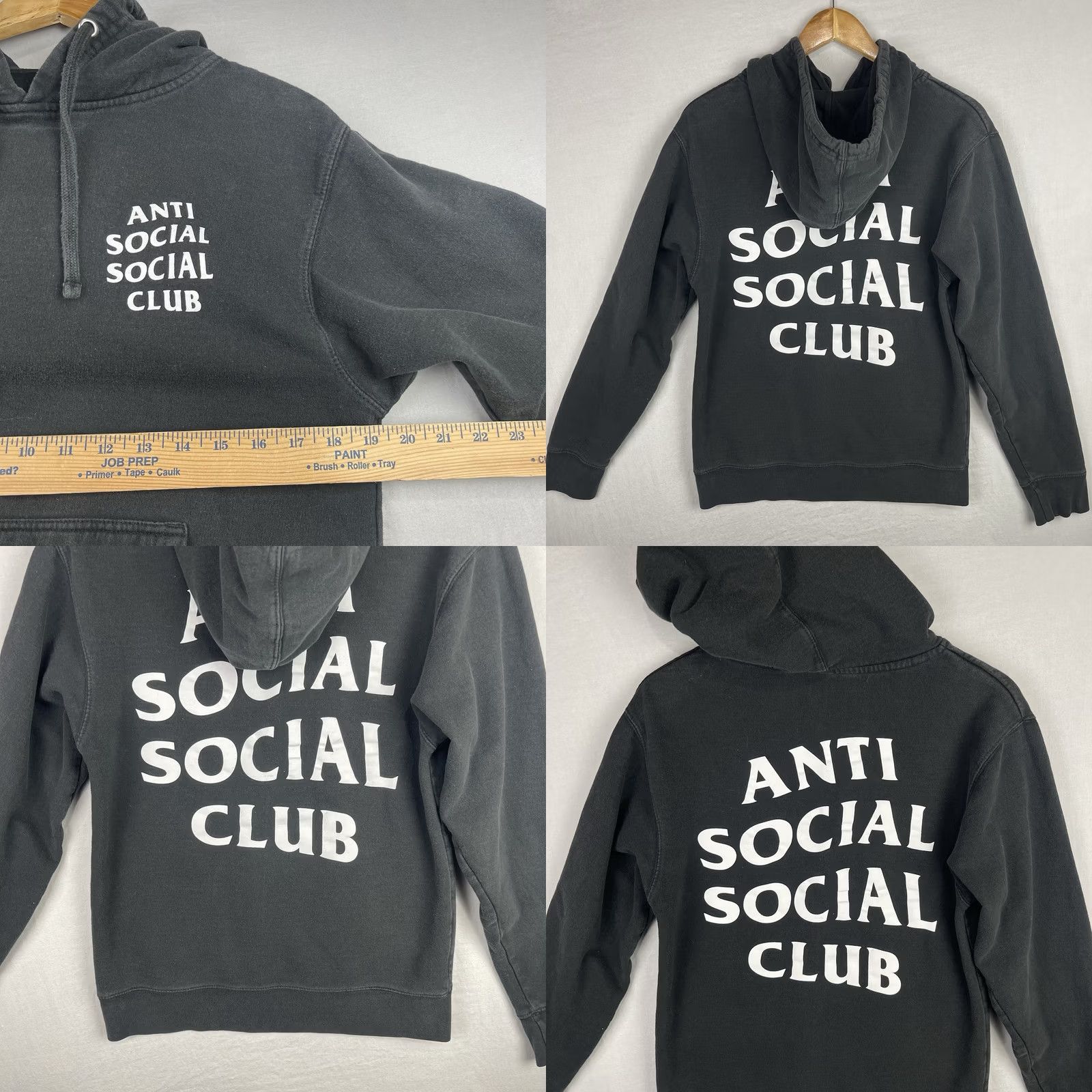 Anti Social Social Club VINTAGE Anti Social Social Club Hoodie Mens Small Black Sweatshirt Streetwear ASSC Size US S / EU 44-46 / 1 - 8 Thumbnail