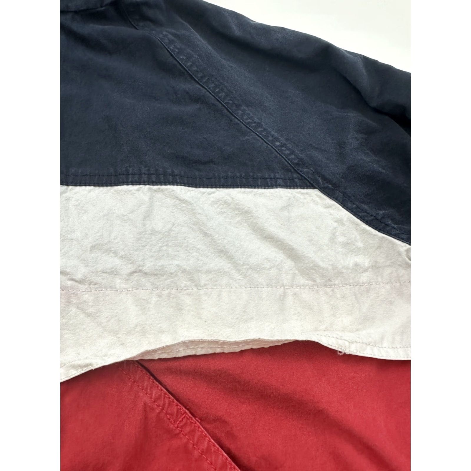 Brandy Melville Brandy Melville John Galt Jacket OS One Size Red White Blue Colorblock Size ONE SIZE - 4 Thumbnail