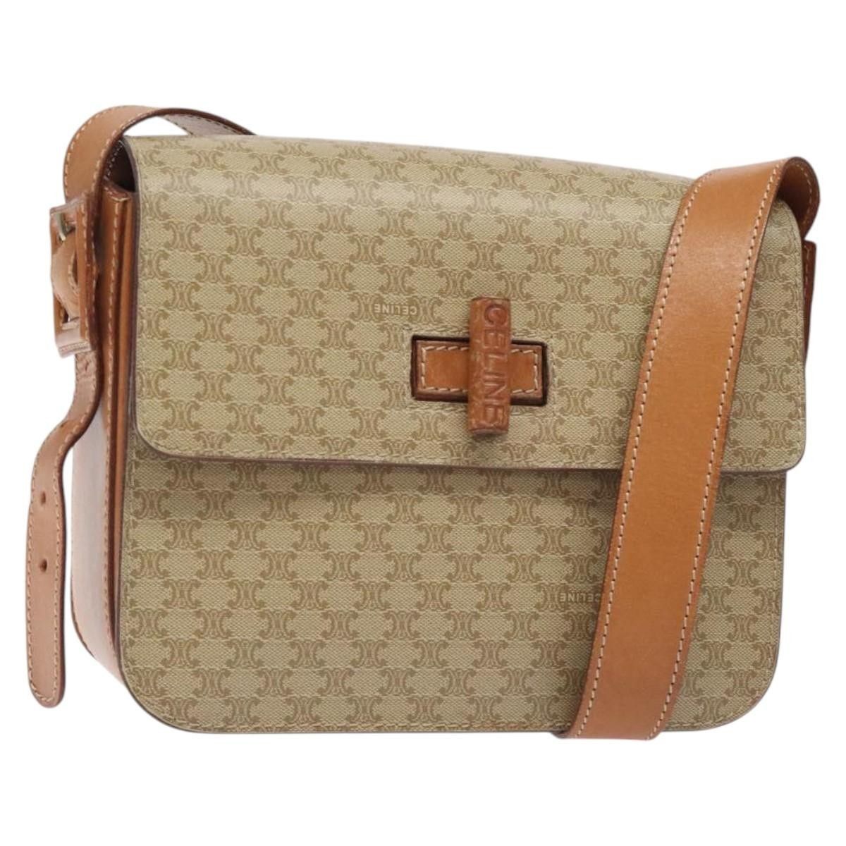 Celine Celine Vintage Convertible Macadam Turnlock Shoulder Bag Canvas and Leather Size ONE SIZE - 1 Thumbnail