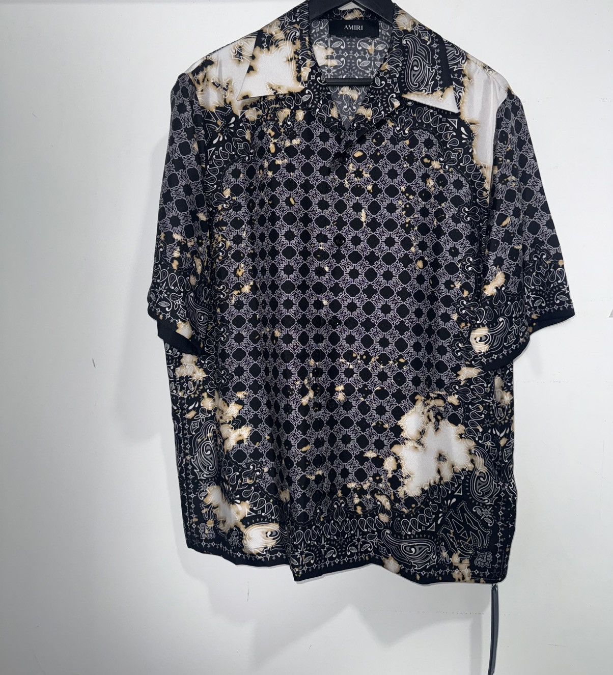 Amiri Amiri Bleach Bandana Bowling Shirt, made from 100% silk Size US L / EU 52-54 / 3 - 2 Thumbnail