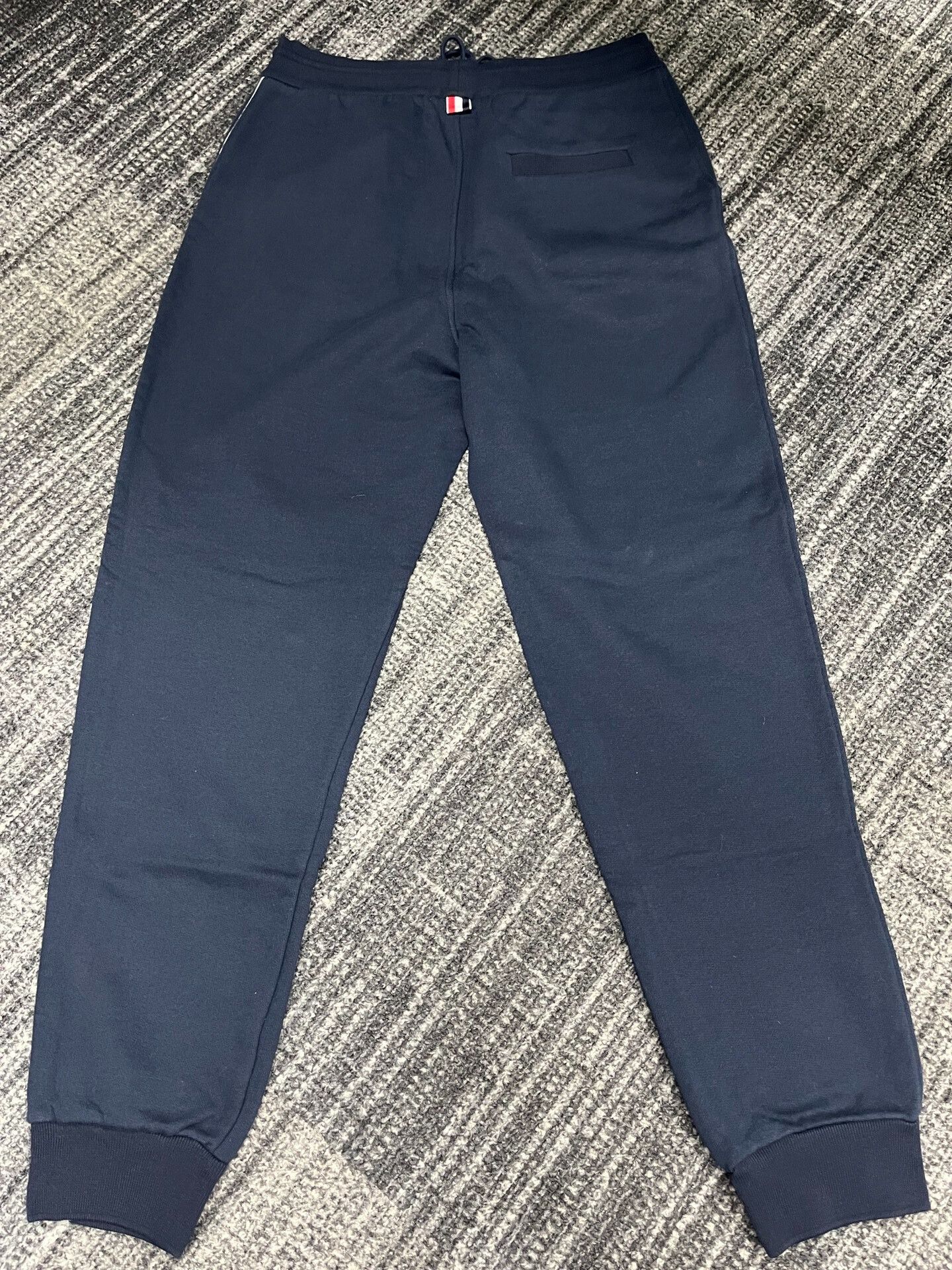 Thom Browne Thom Browne Navy Side Stripe Sweatpants Size US 34 / EU 50 - 4 Thumbnail