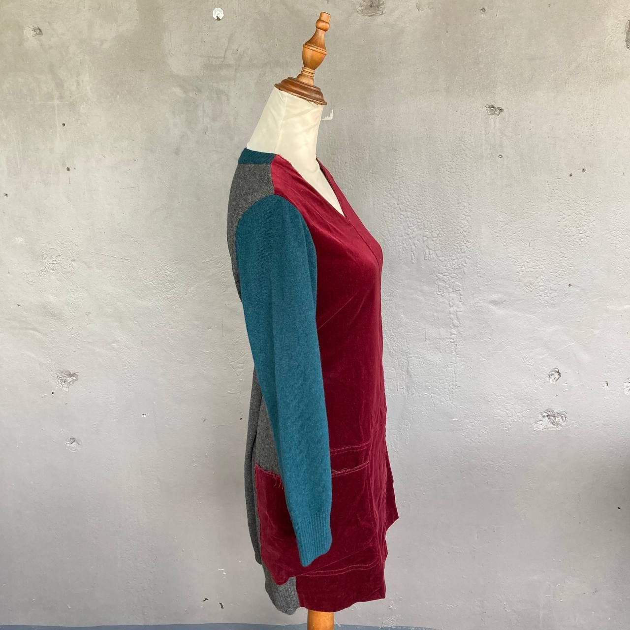 Undercover A/W12 “Psycho Color” Velour Tunic Dress Size M / US 6-8 / IT 42-44 - 3 Thumbnail