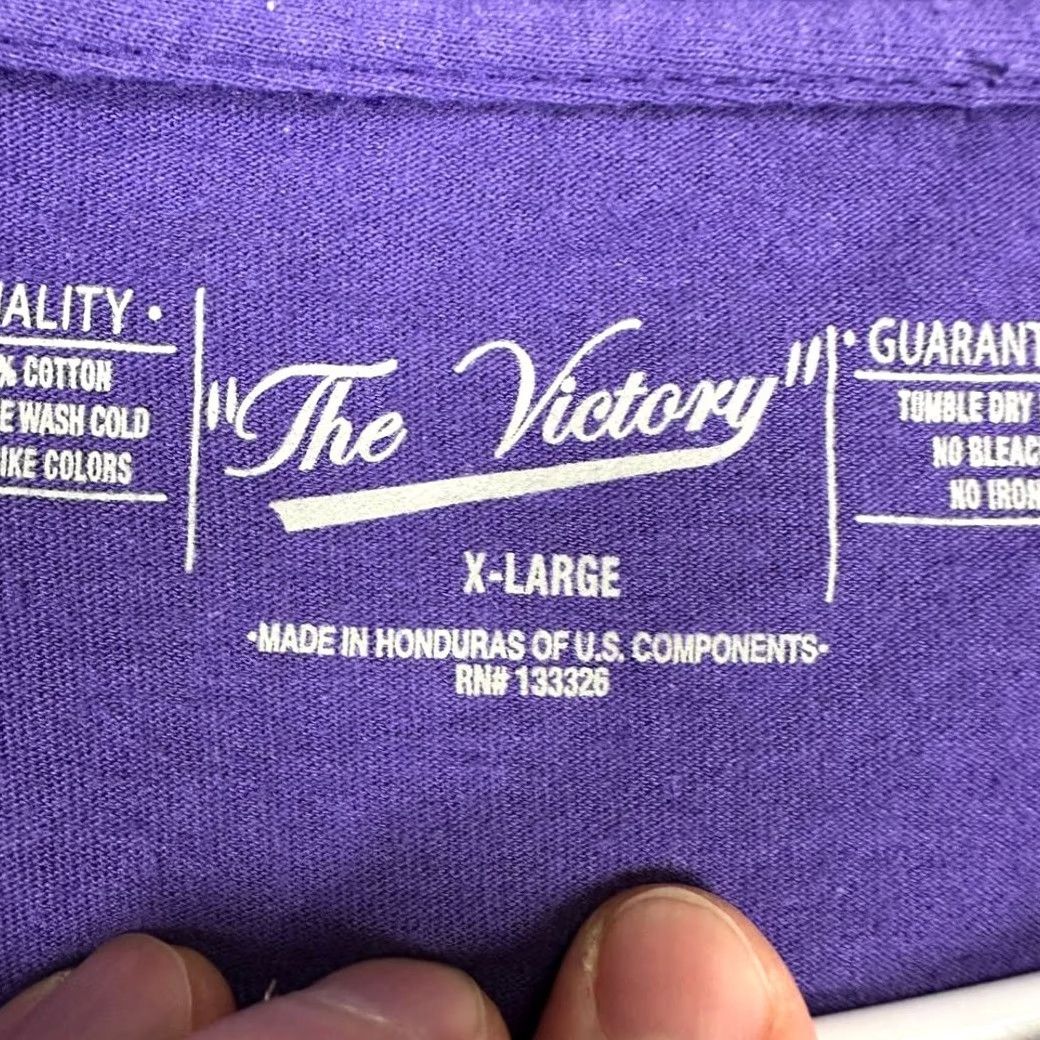 Vintage Northwestern Wildcats Football T-Shirt Men XL Purple Long Sleeve Tee The Victory Size US XL / EU 56 / 4 - 4 Thumbnail
