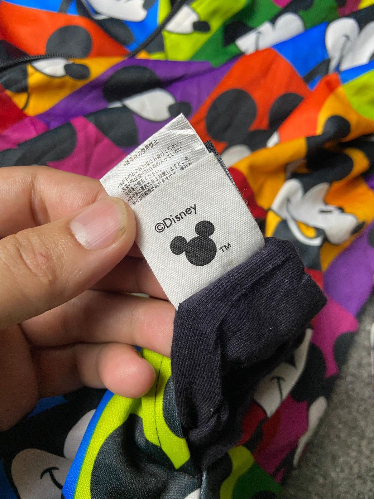 Japanese Brand Baby Doll Mickey Overprint Reversible Fleece Jacket (156) Size US L / EU 52-54 / 3 - 10 Thumbnail