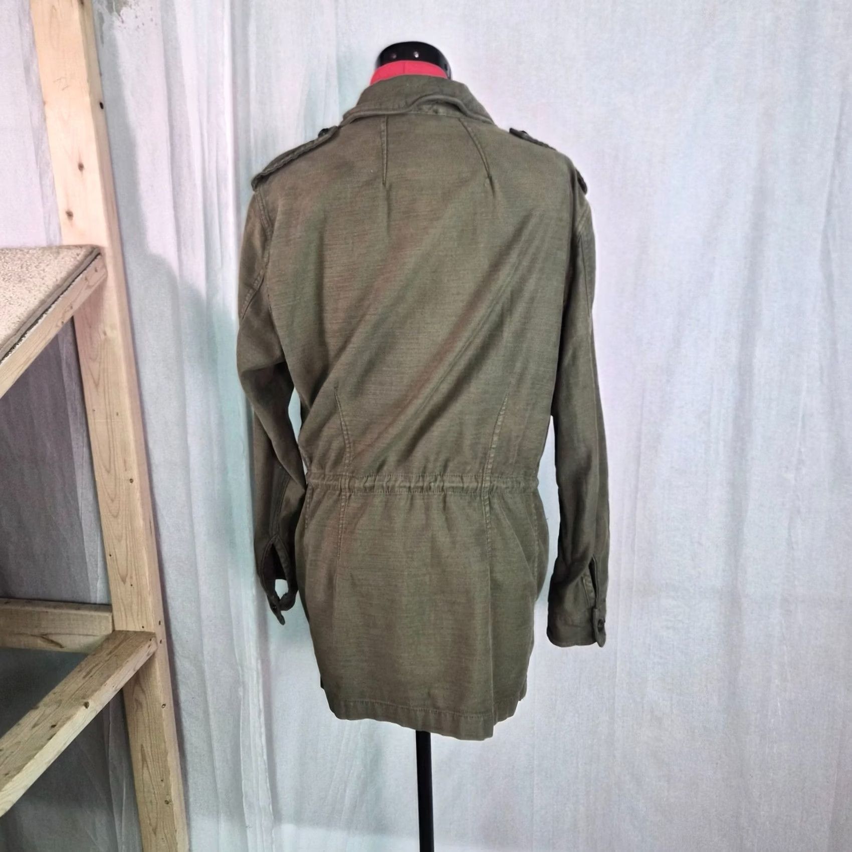 Free People Free People Military Cargo Green Parka Grunge Coat Jacket Womens Medium Size M / US 6-8 / IT 42-44 - 4 Thumbnail