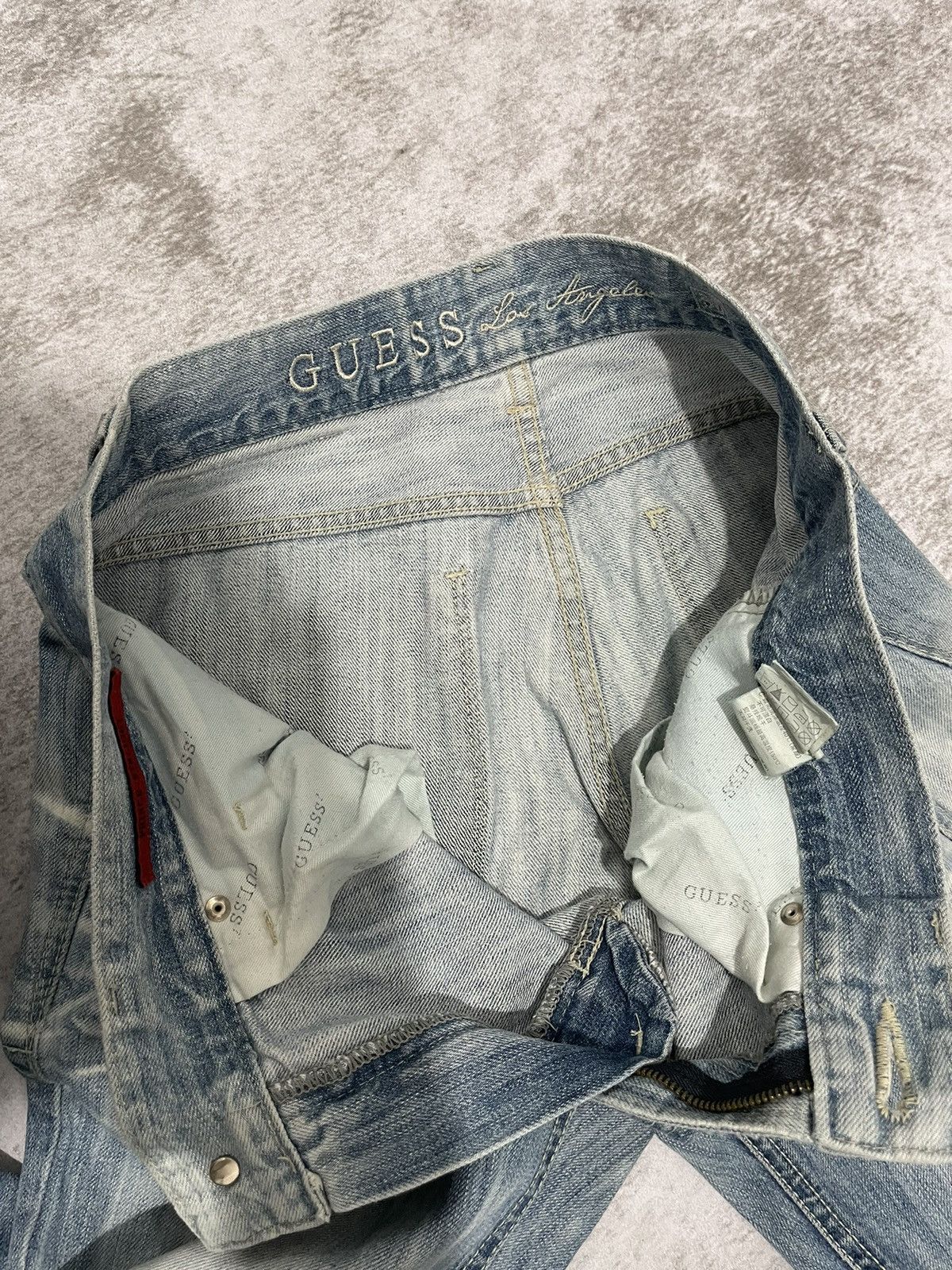 Guess 2000s guess acid wash japan denim pants y2k style Size US 31 - 5 Thumbnail