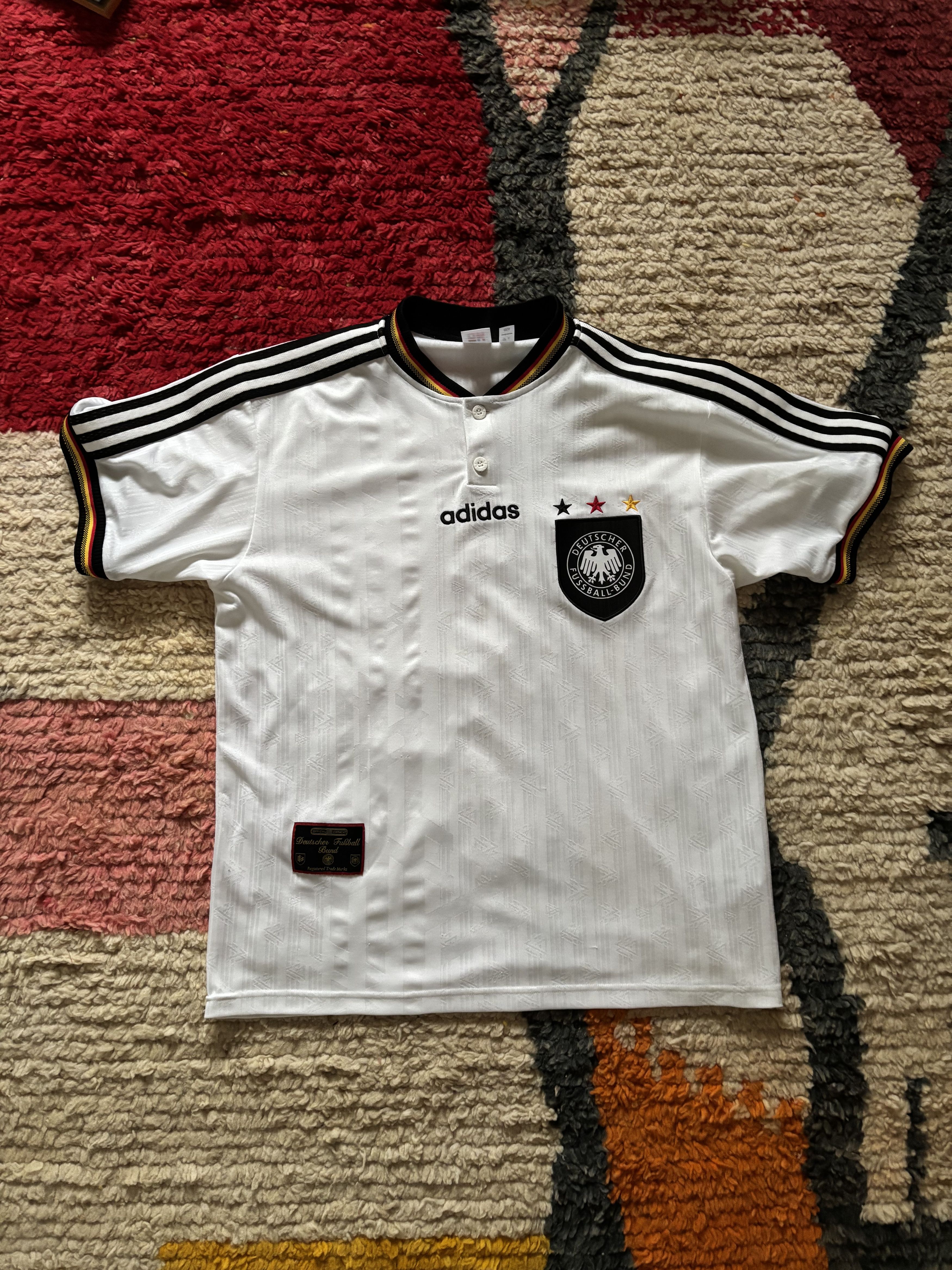 Adidas Adidas Men's Germany 1996 Home Jersey Size US L / EU 52-54 / 3 - 1 Thumbnail