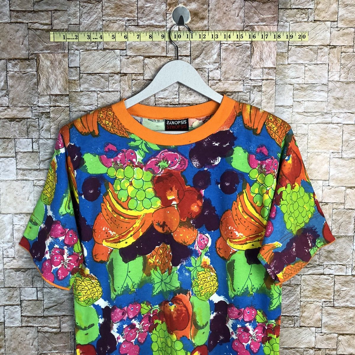 Japanese Brand Synopsis mix fruits T-Shirt #A281 Size US M / EU 48-50 / 2 - 2 Thumbnail