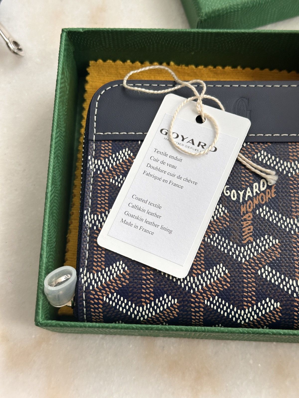 Goyard Goyard Matignon PM Wallet - Navy Size ONE SIZE - 7 Thumbnail