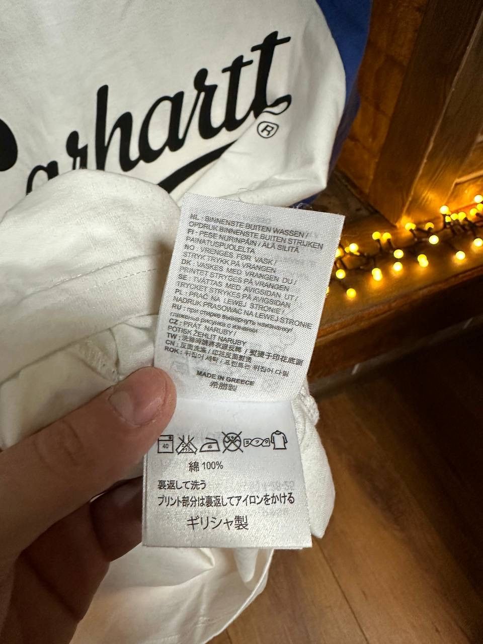 Carhartt Carhartt t-shirt blue/white size M Size US M / EU 48-50 / 2 - 7 Thumbnail