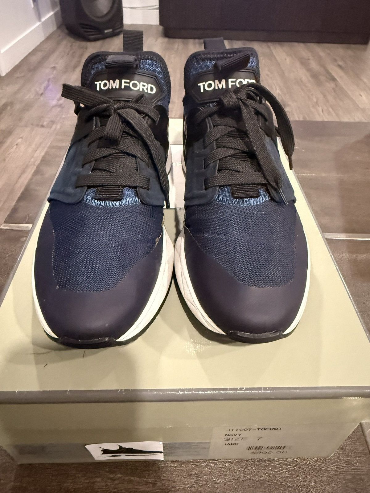 Tom Ford Tom Ford Jago Sneakers suede leather size 7 Made in italy Size US 7 / EU 40 - 1 Thumbnail