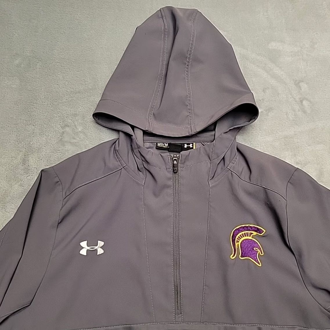 Under Armour Under armour Jacket Womens M Gray Zip Warm Loose Fit Hooded Casual Size M / US 6-8 / IT 42-44 - 3 Thumbnail