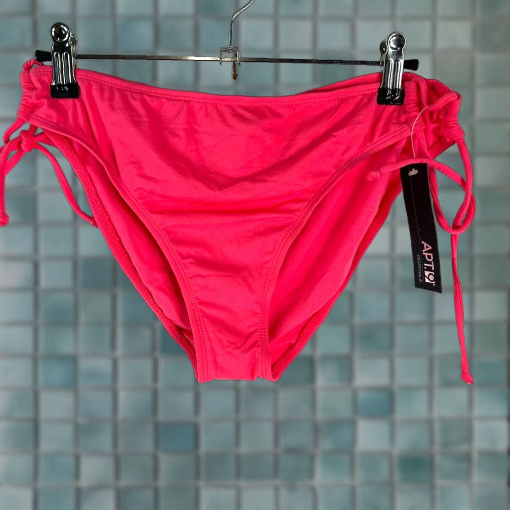 Apt. 9 VINTAGE Apt. 9 Women's Bikini Bottom Size 10 Pink Solid Swimwear Hipster Beach 90s Size 32" / US 10 / IT 46 - 1 Thumbnail