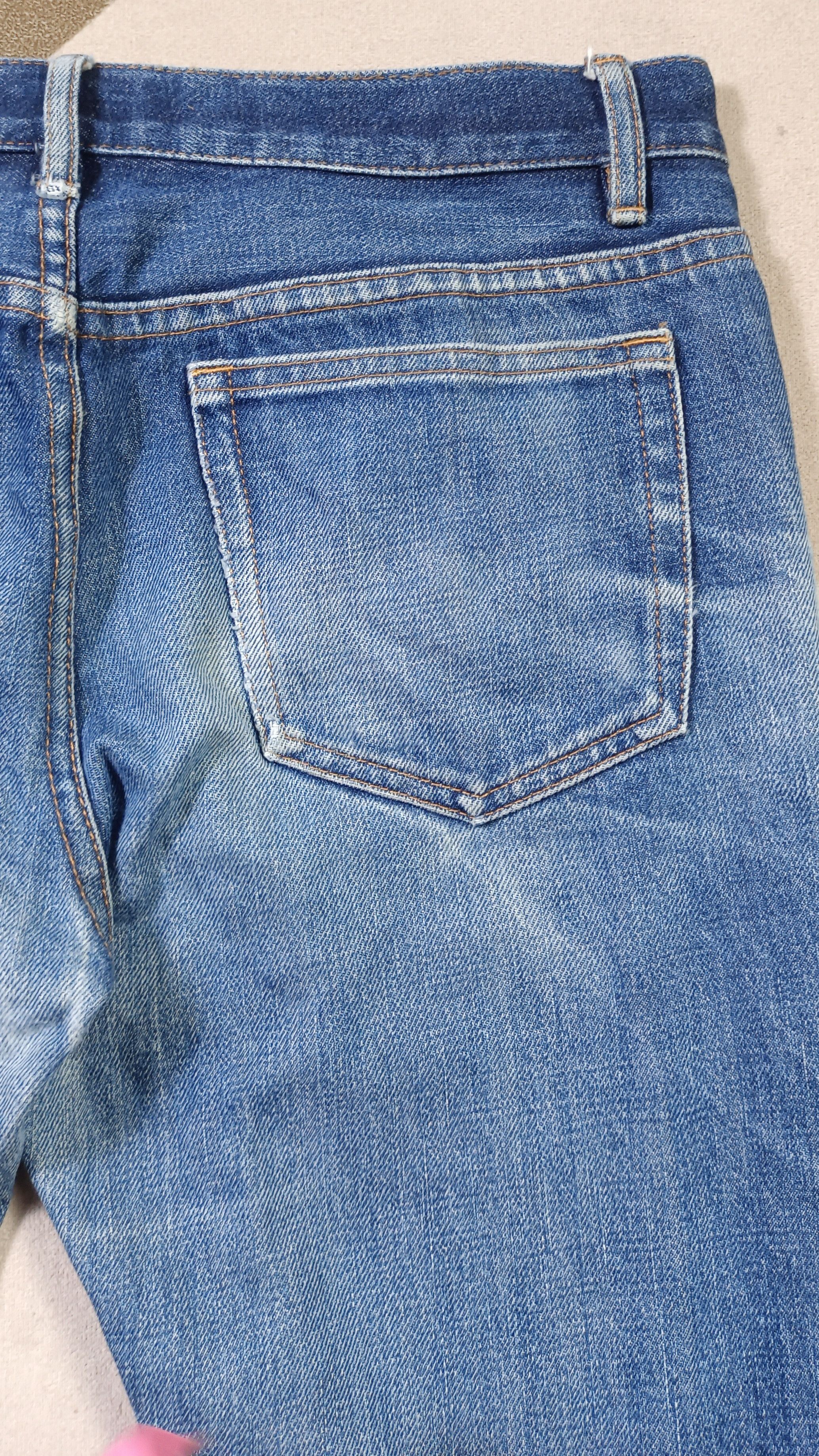 A.P.C. A.P.C Jean Droit Etroit Full Selvedge Distressed Jeans Size US 32 / EU 48 - 8 Thumbnail