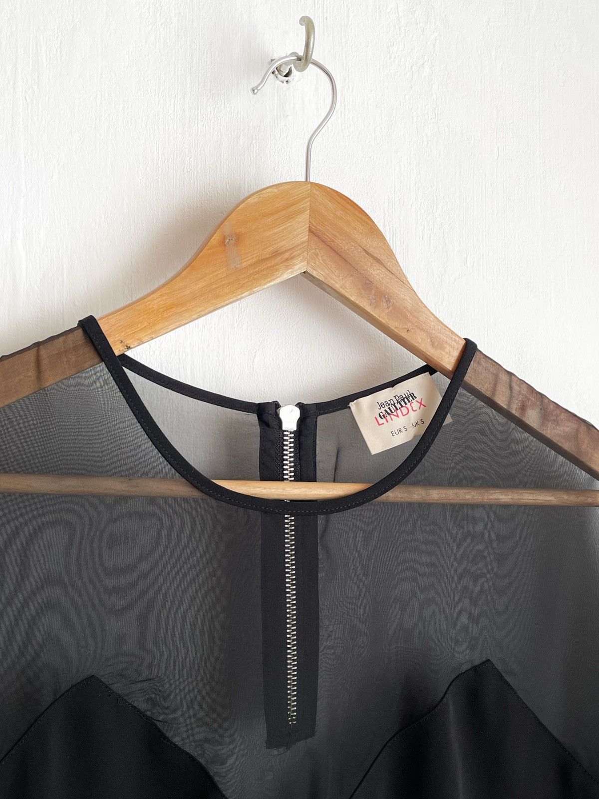 Jean Paul Gaultier Jean Paul Gaultier x Lindex Black Semi-Sheer Blouse – Size S Size S / US 4 / IT 40 - 3 Thumbnail