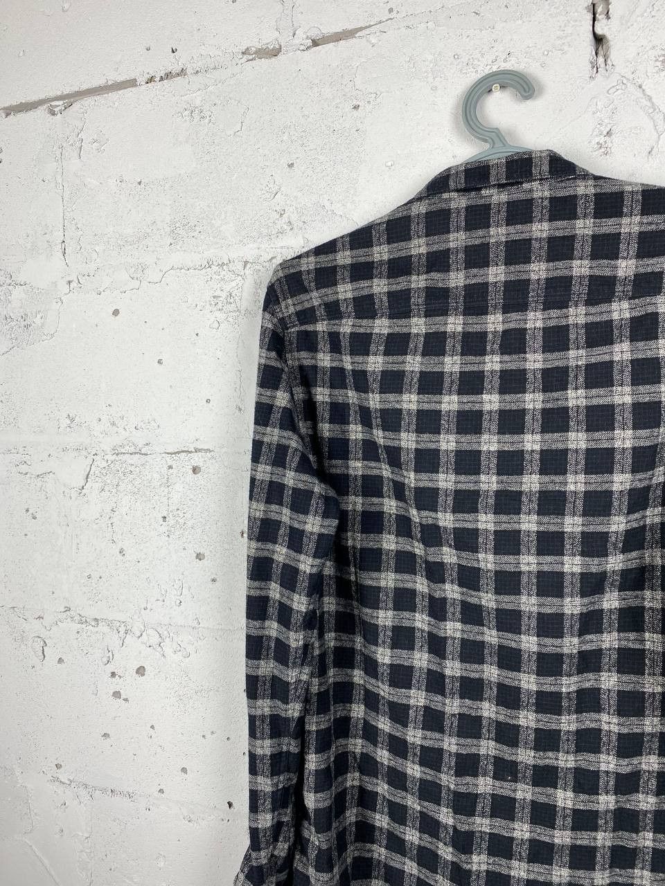 Allsaints Allsaints Prinzen Flannel Checkered Shirt Black Size M Size US M / EU 48-50 / 2 - 12 Thumbnail