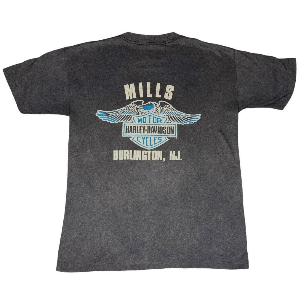 Harley Davidson 1989 Harley Davidson Flame Eagle Burlington New Jersey Tee Size US M / EU 48-50 / 2 - 2 Thumbnail