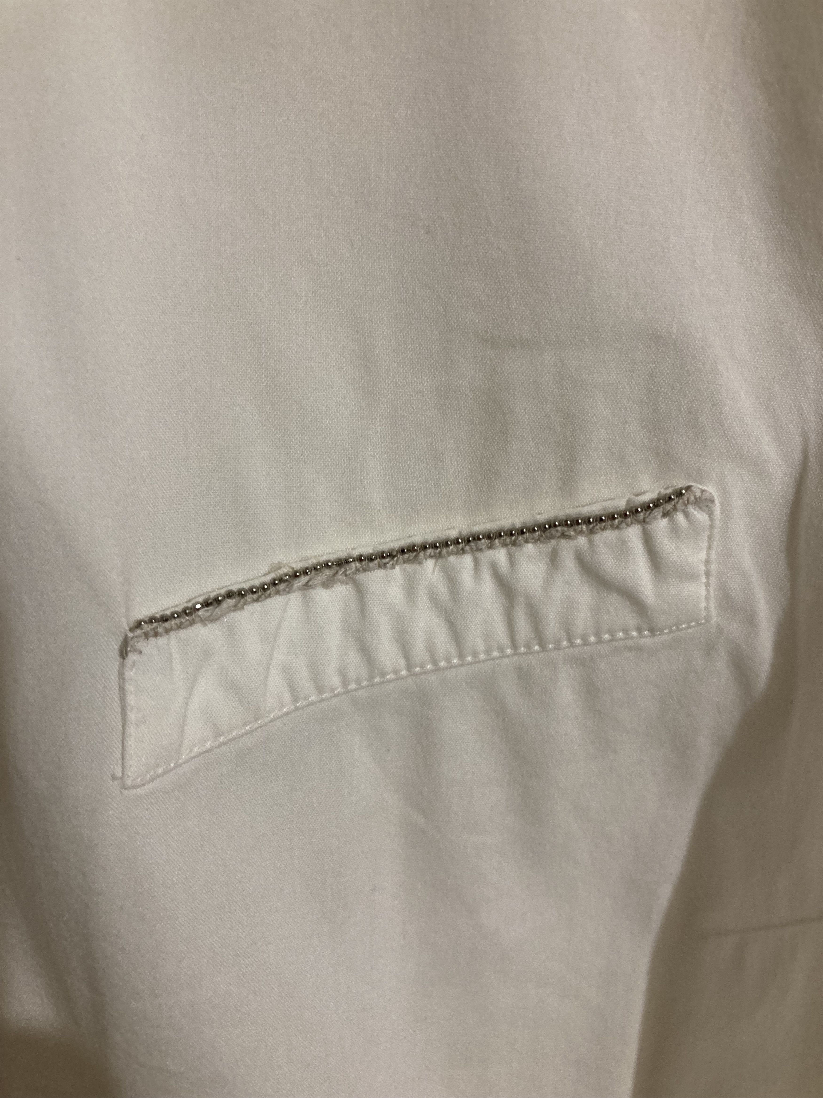 Brunello Cucinelli Brunello Cucinelli Shirt White Short Sleeve Made in Italy Size M / US 6-8 / IT 42-44 - 5 Thumbnail