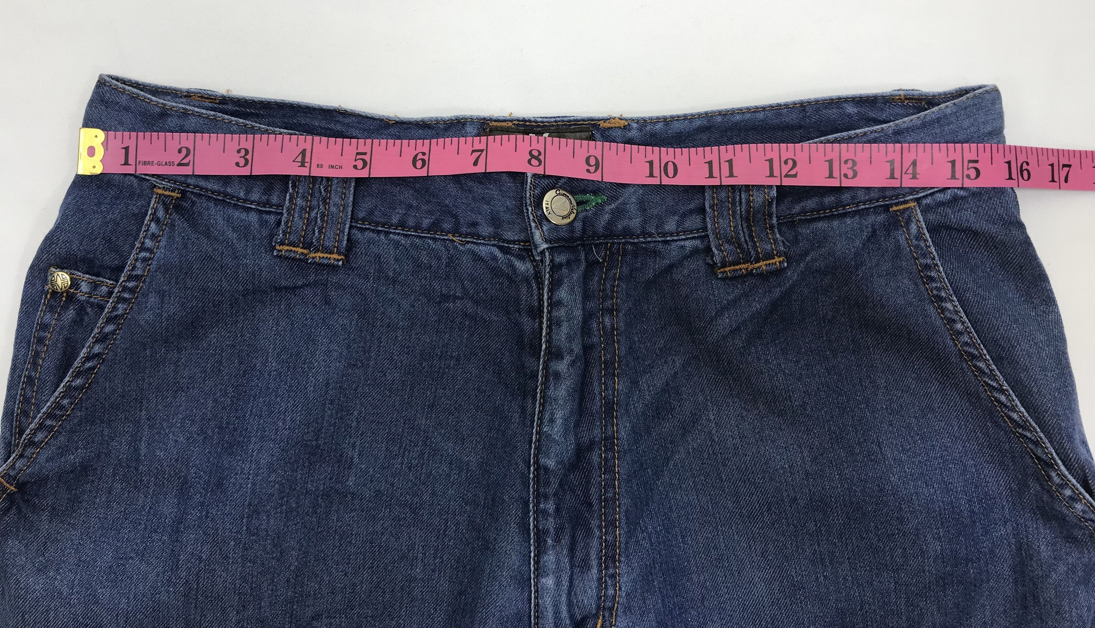 Giovanni Valentino Vintage Giovanni Valentino Embroidered Indigo Denim Pants Size US 31 - 17 Thumbnail