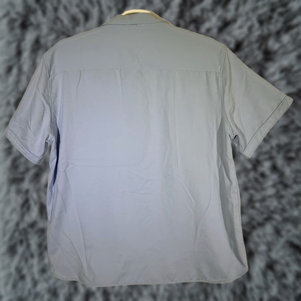 Vintage Age of Wisdom Shirt 2XL Blue Men’s Short‑Sleeve Button‑Up 100% Polyester M232 Size US XXL / EU 58 / 5 - 1 Thumbnail