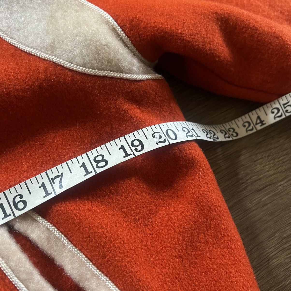 Vintage Vtg 70s Orange Wool Letterman's Jacket Size US XS / EU 42 / 0 - 5 Thumbnail