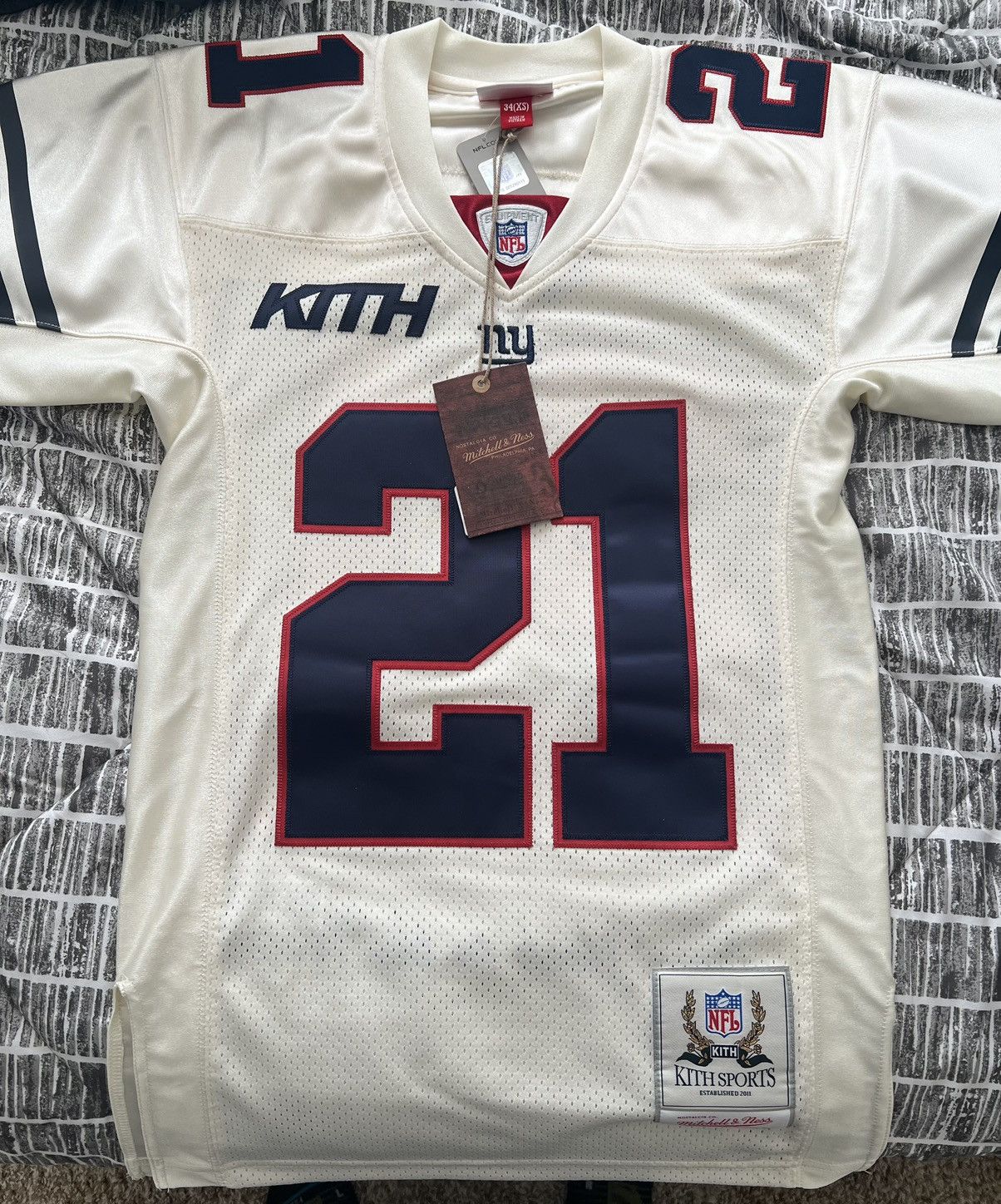 Kith Kith x Mitchell & Ness x NFL x NY Giants Jersey | Grailed