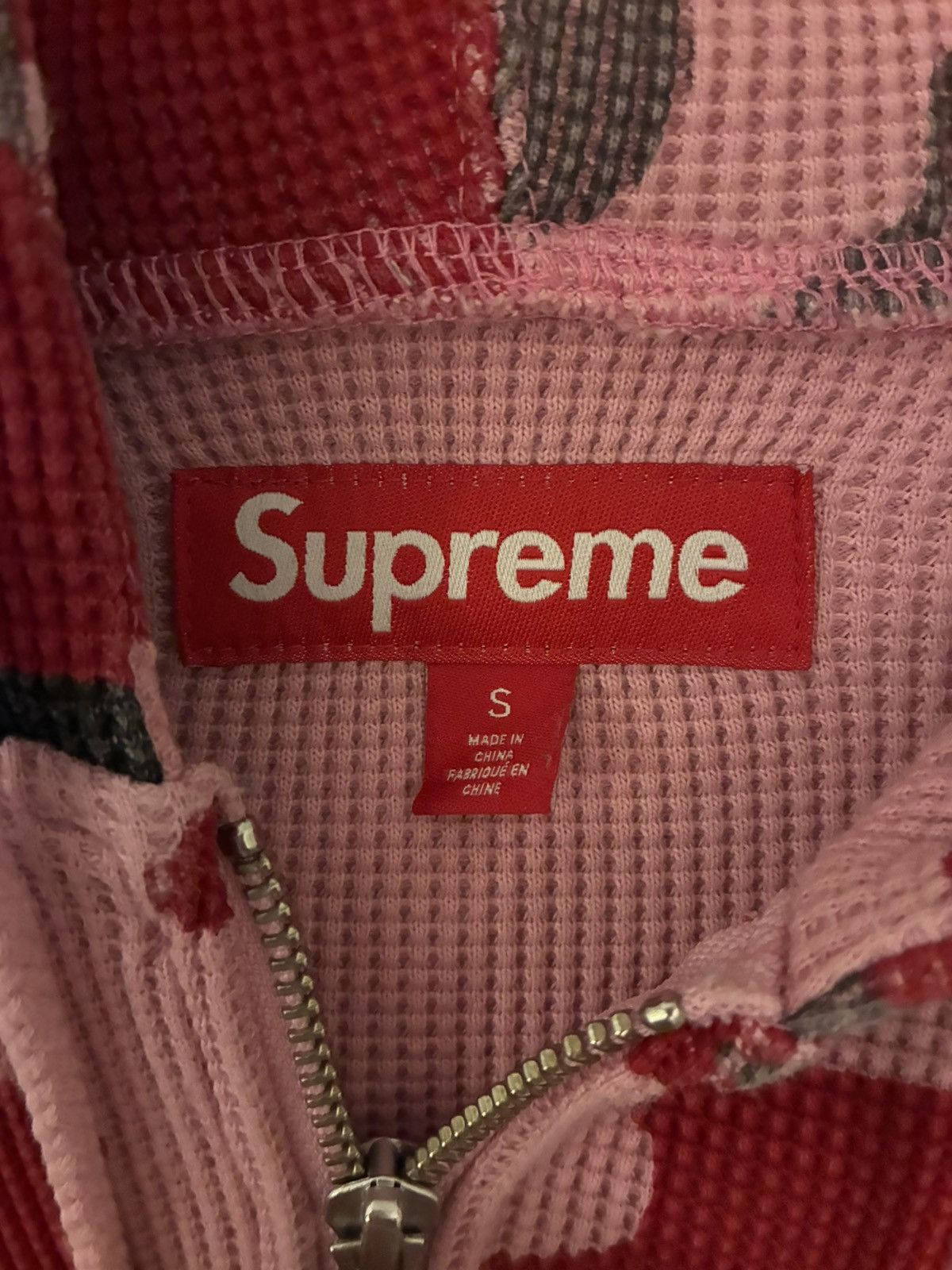 Supreme Supreme ss24 pink/red camo thermal hooded zip up Size US S / EU 44-46 / 1 - 2 Thumbnail