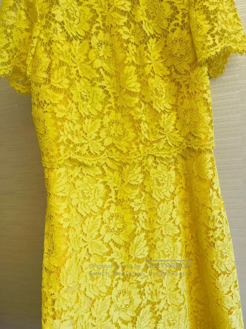 Valentino Valentino Yellow dress Size S / US 4 / IT 40 - 6 Thumbnail